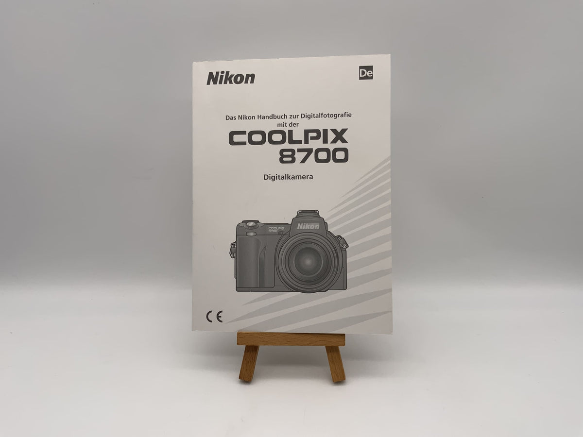 Manuel d'utilisation de l'appareil photo numérique Nikon Coolpix 8700 (allemand)
