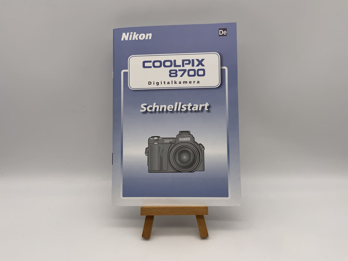 Guide de démarrage rapide Nikon Coolpix 8700 (allemand)