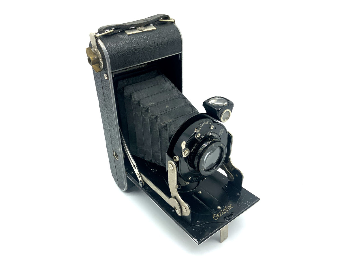 Appareil photo pliant Certo Certofix avec objectif Schneider Kreuznach Radionar 10,5 cm 1:4,5