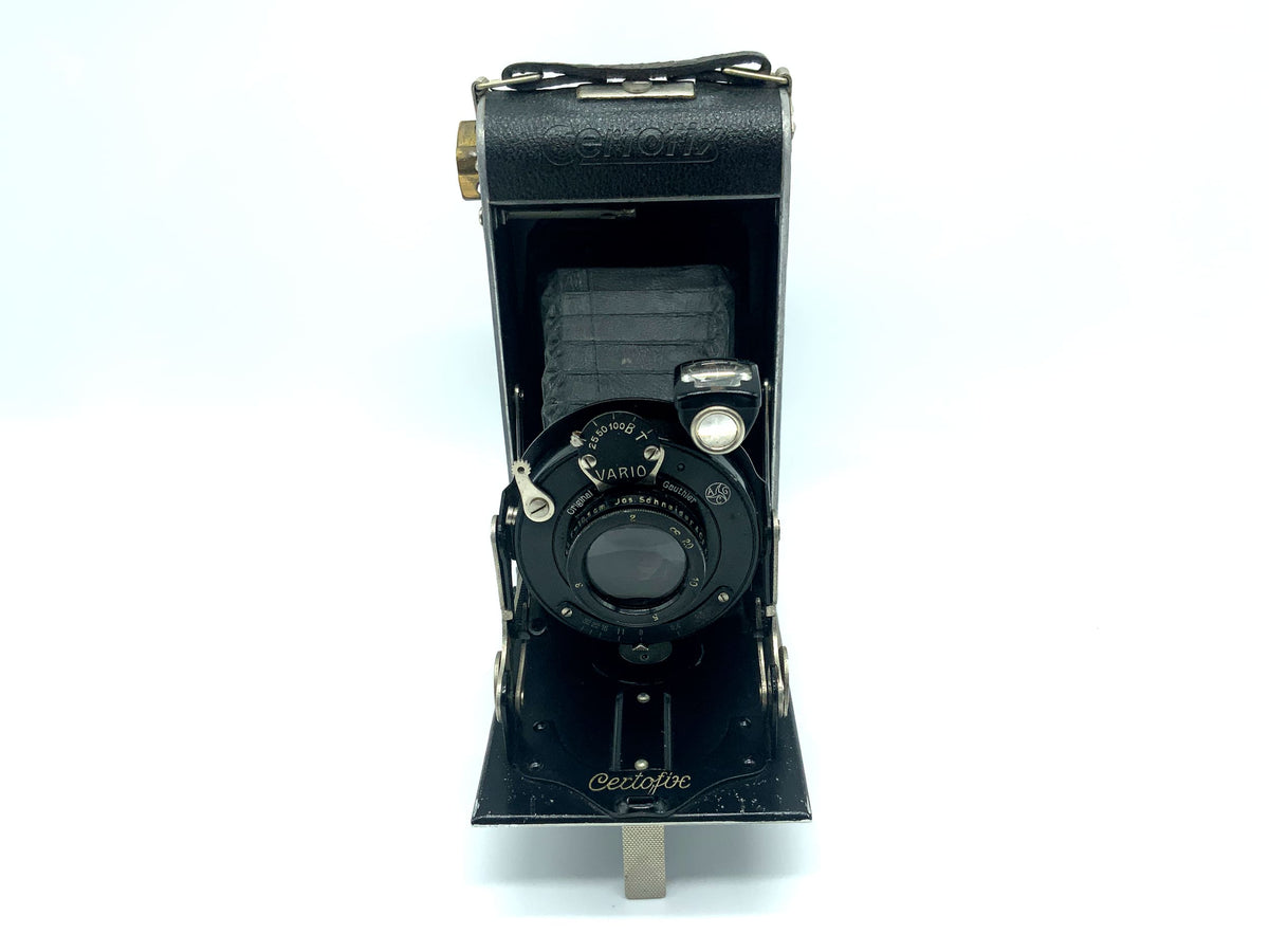 Appareil photo pliant Certo Certofix avec objectif Schneider Kreuznach Radionar 10,5 cm 1:4,5