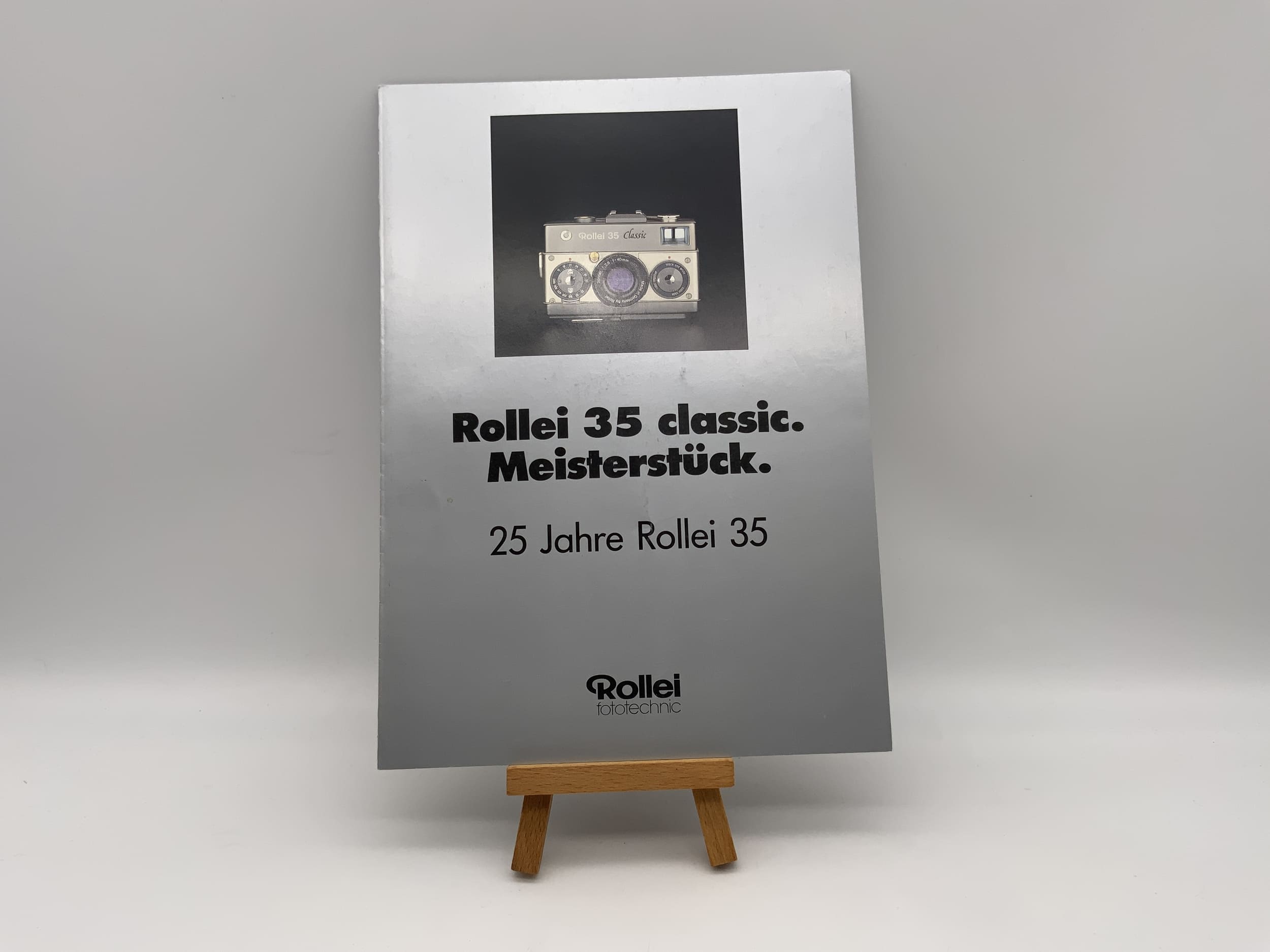 Rollei 35 classique, chef-d'œuvre, 25 ans : brochure d'information (allemand)