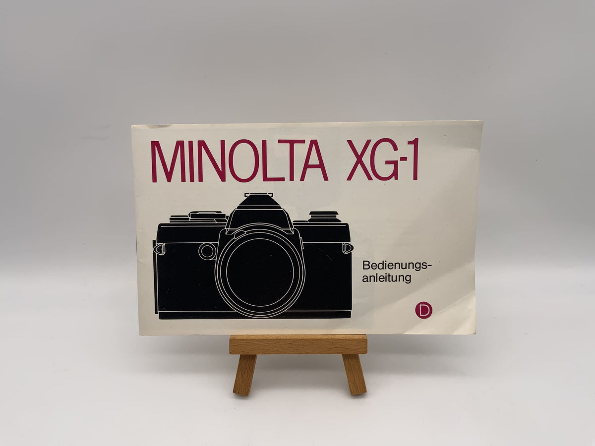 Manuel d'utilisation du Minolta XG-1 (allemand)