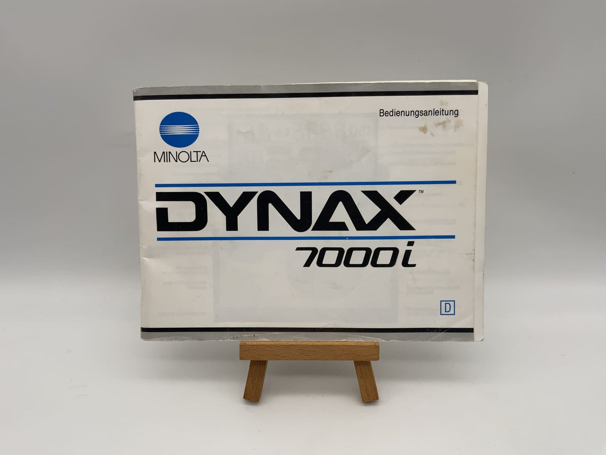 Manuel d'utilisation du Minolta Dynax 7000i (allemand)