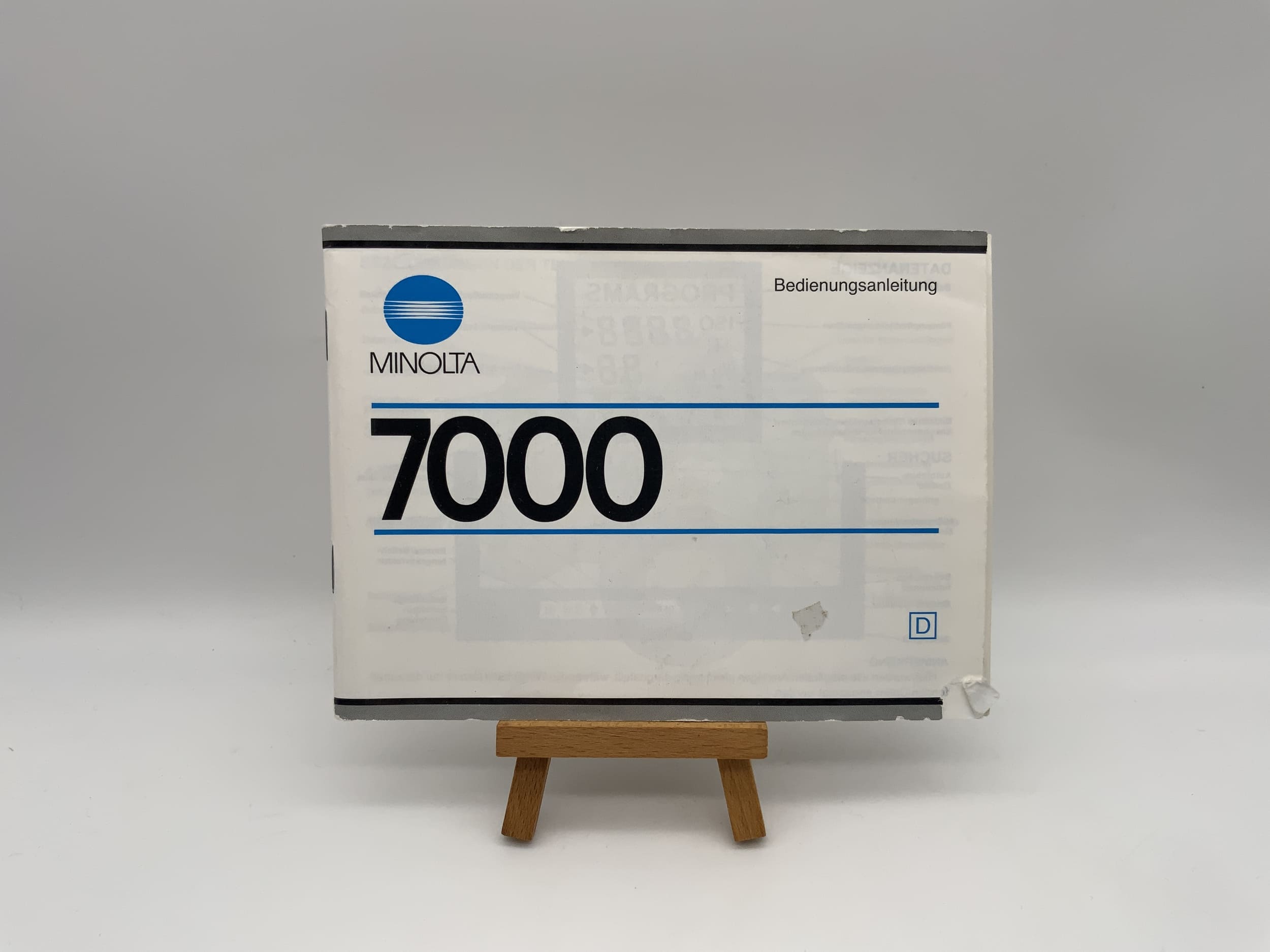 Manuel d'utilisation du Minolta 7000 (allemand)