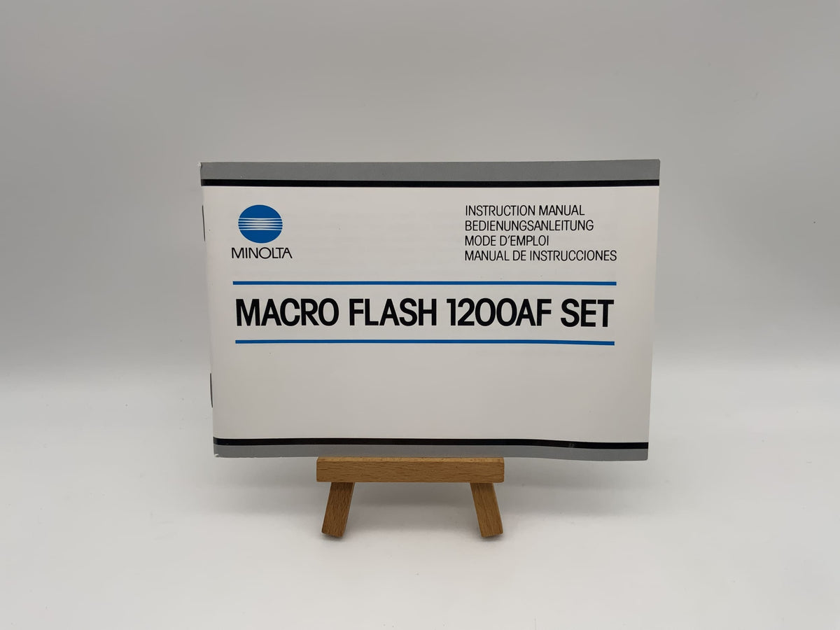 Manuel d'utilisation du flash macro Minolta 1200AF SET (allemand)
