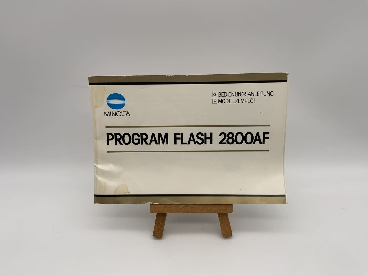 Manuel d'utilisation du flash Minolta Program Flash 2800AF (allemand)