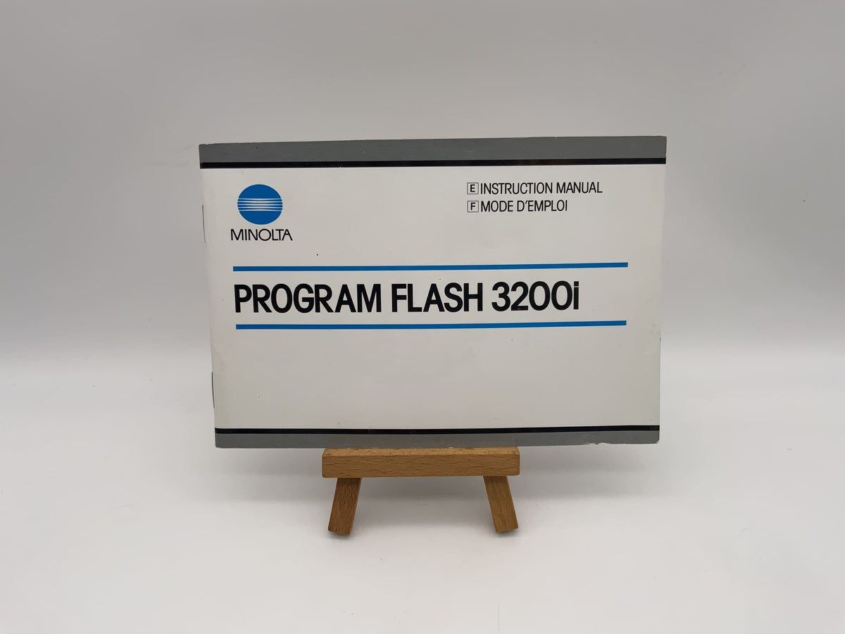 Manuel d'utilisation du Minolta Program Flash 3200i (anglais)