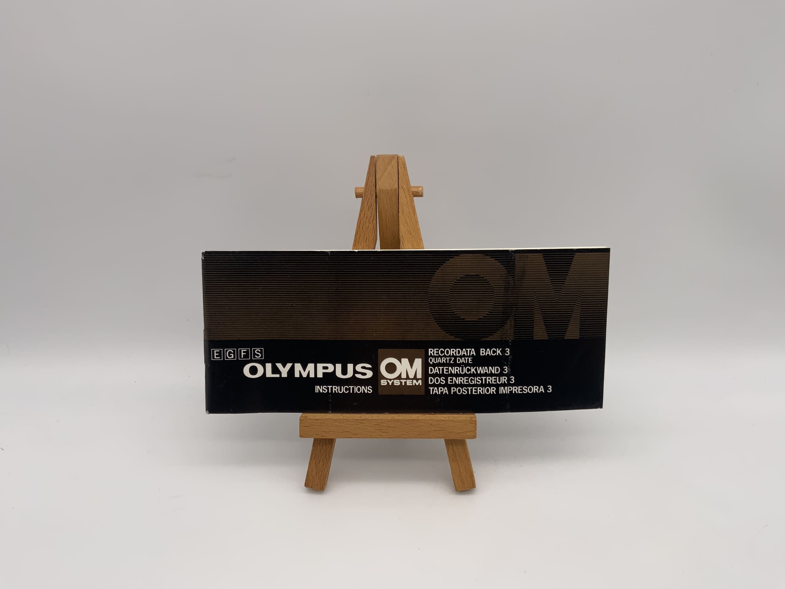 Manuel d'utilisation du panneau arrière de données Olympus Recordata Back 3 (allemand)