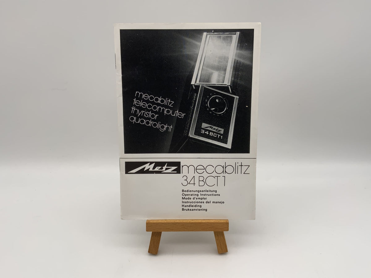 Metz Mecablitz 34 BCT 1 User Manual German