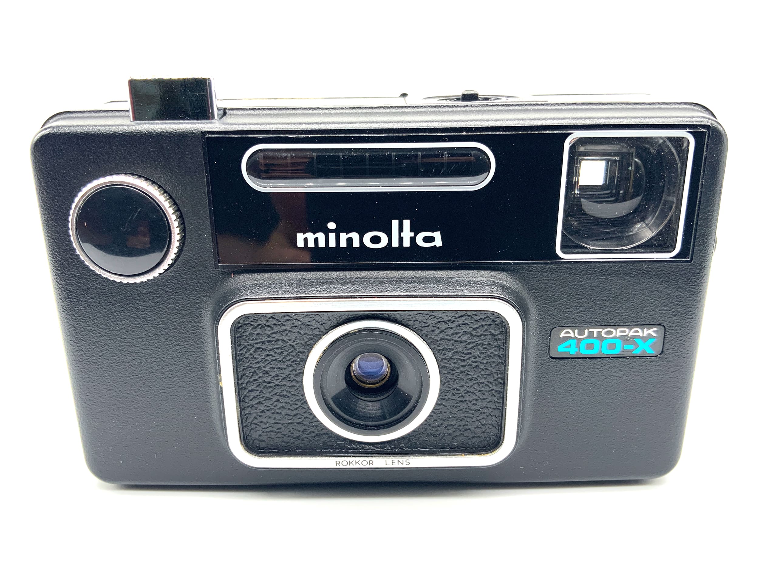Minolta Autopak 400-X Sucherkamera mit Rokkor Lens Kompaktkamera Analogkamera