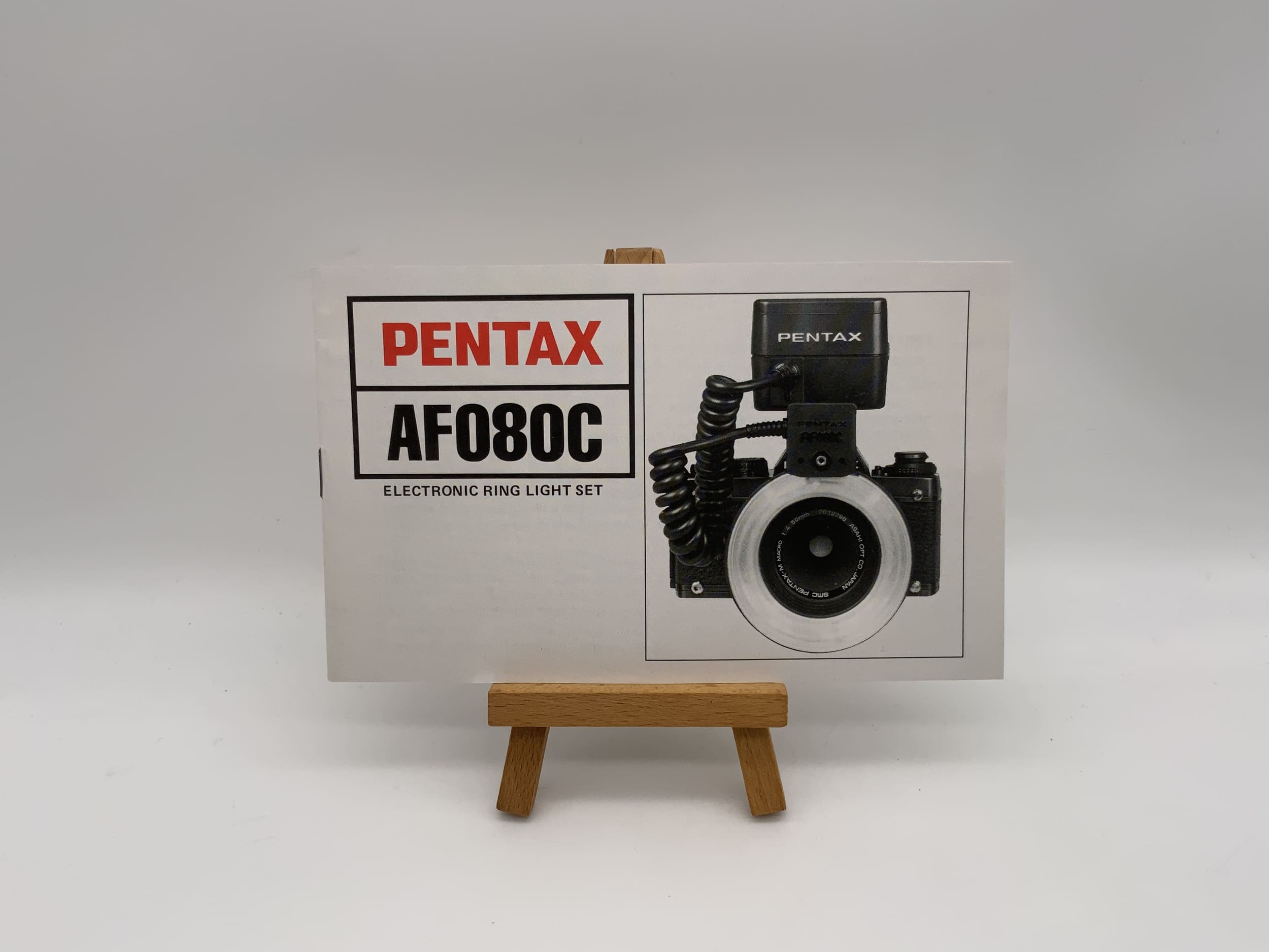 Pentax AF 080 C Electronic Flash Ring Light User Manual (English)