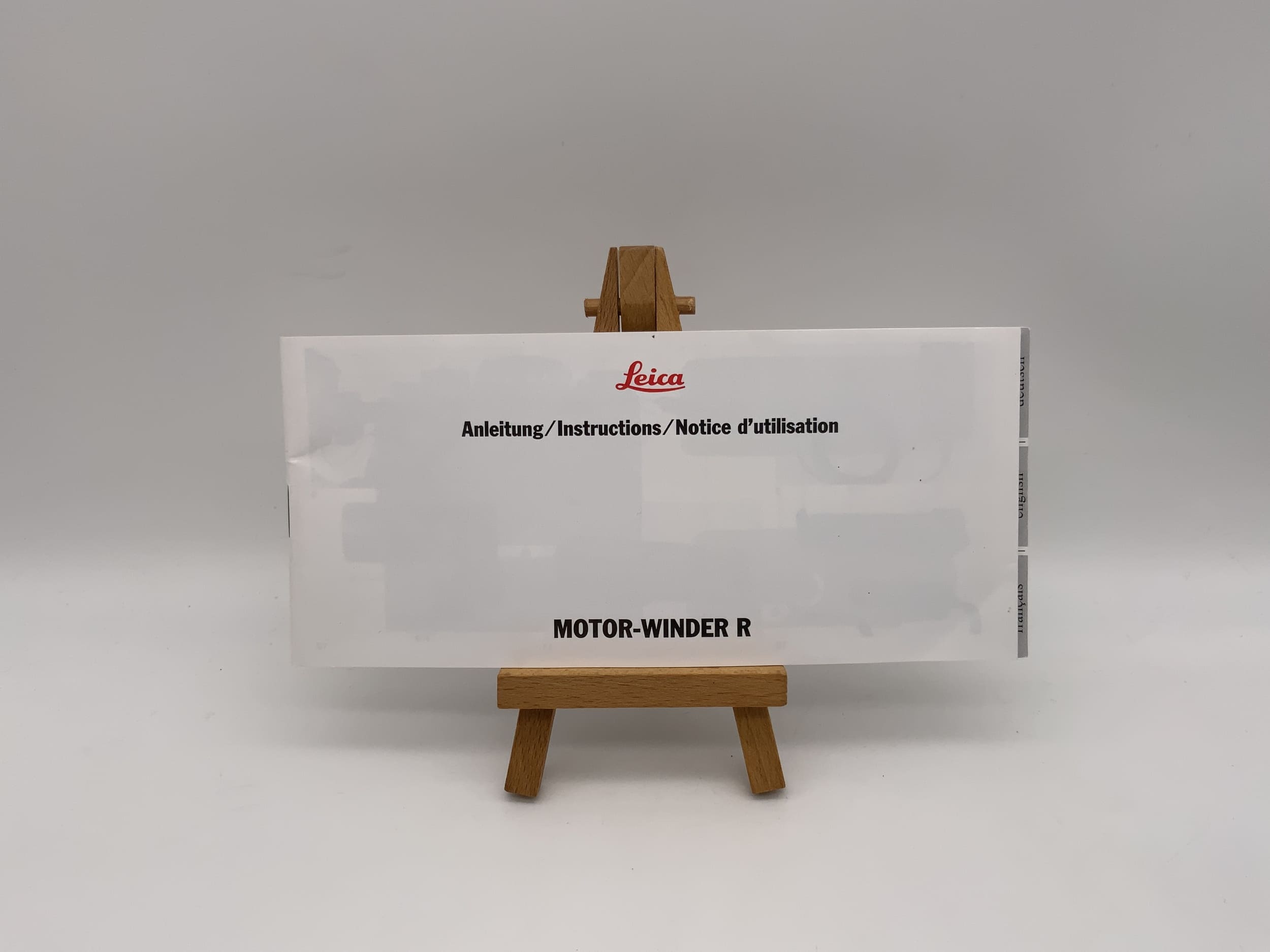 Leica Motor Winder R Operating Instructions German
