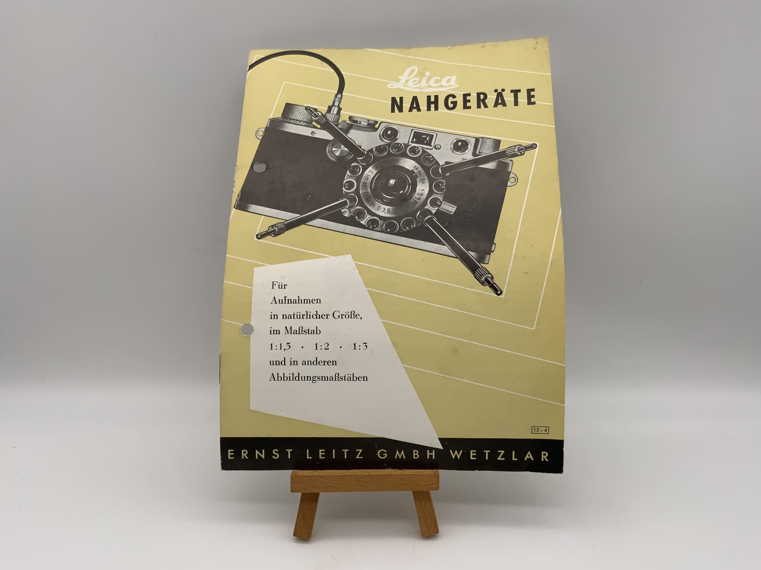 Leica close-up devices Leitz Wetzlar brochure German