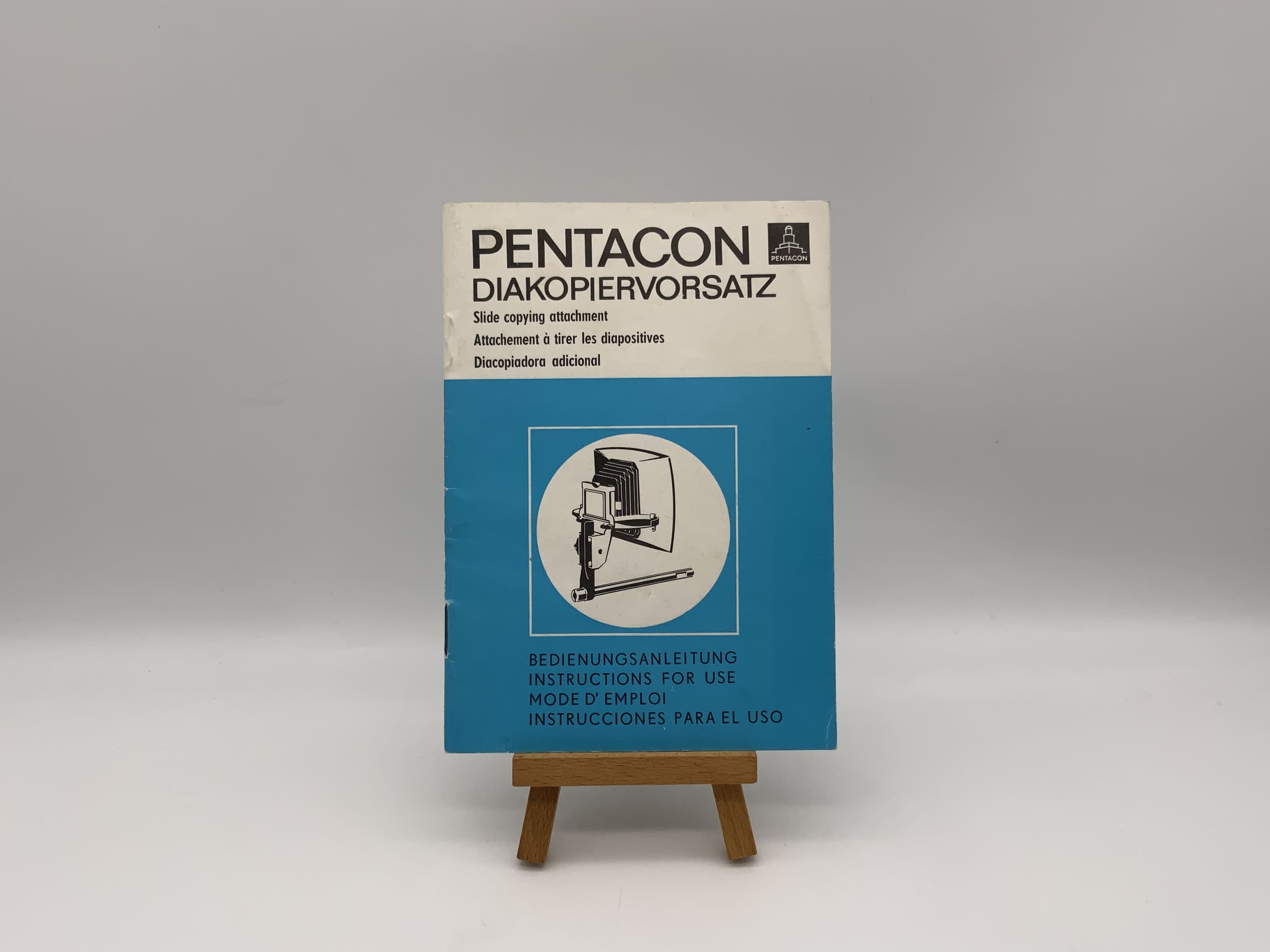 Manuel d'utilisation pratique de l'accessoire photocopieur de diapositives (allemand)