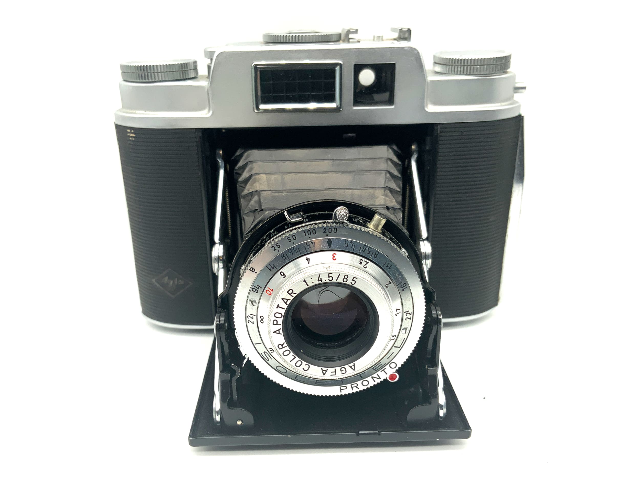Agfa Isolette L Klappkamera mit Color Apotar 85mm 1:4.5 6x6 Analogkamera