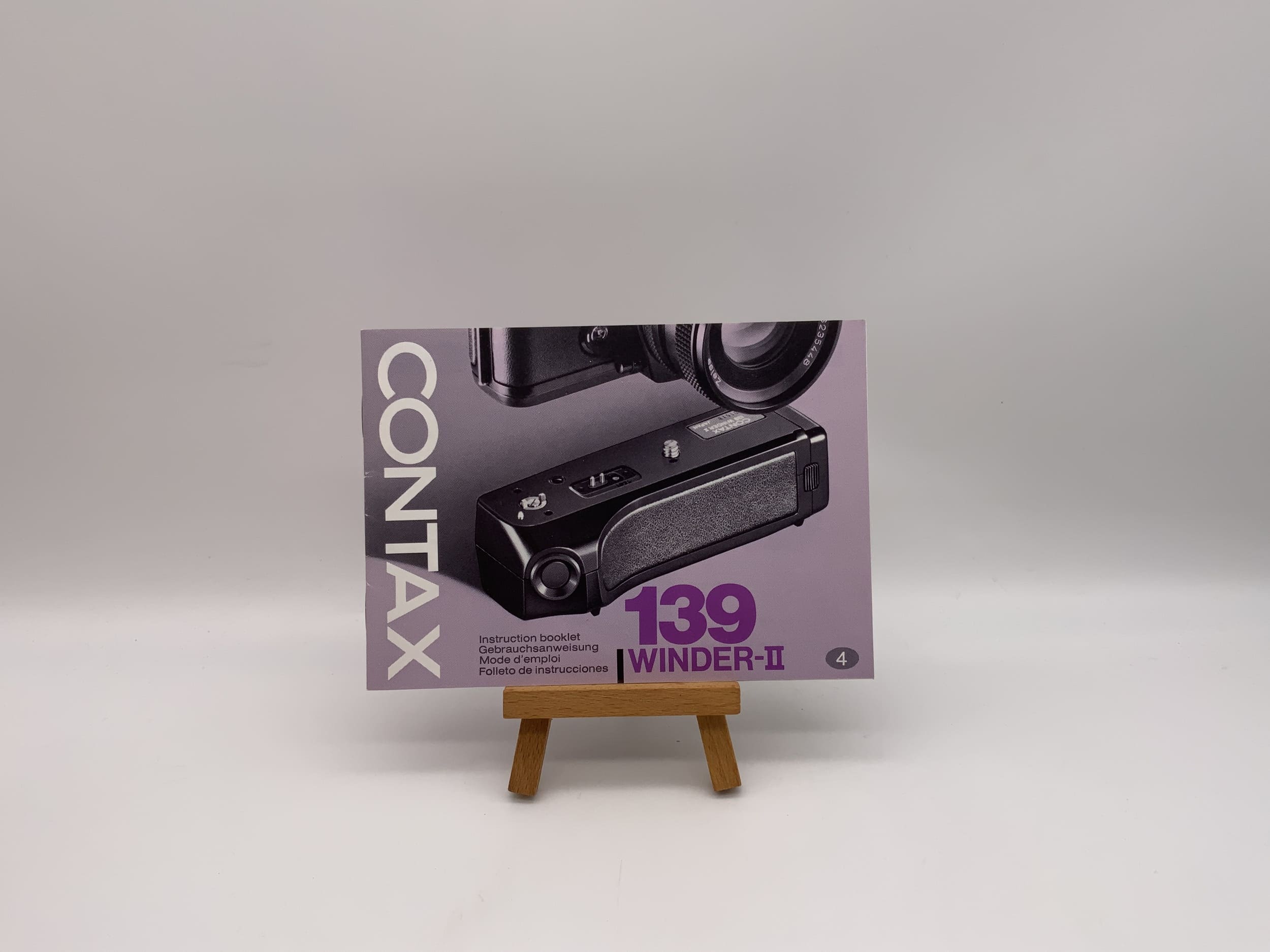 Contax 139 Winder-II Operating Instructions (German)
