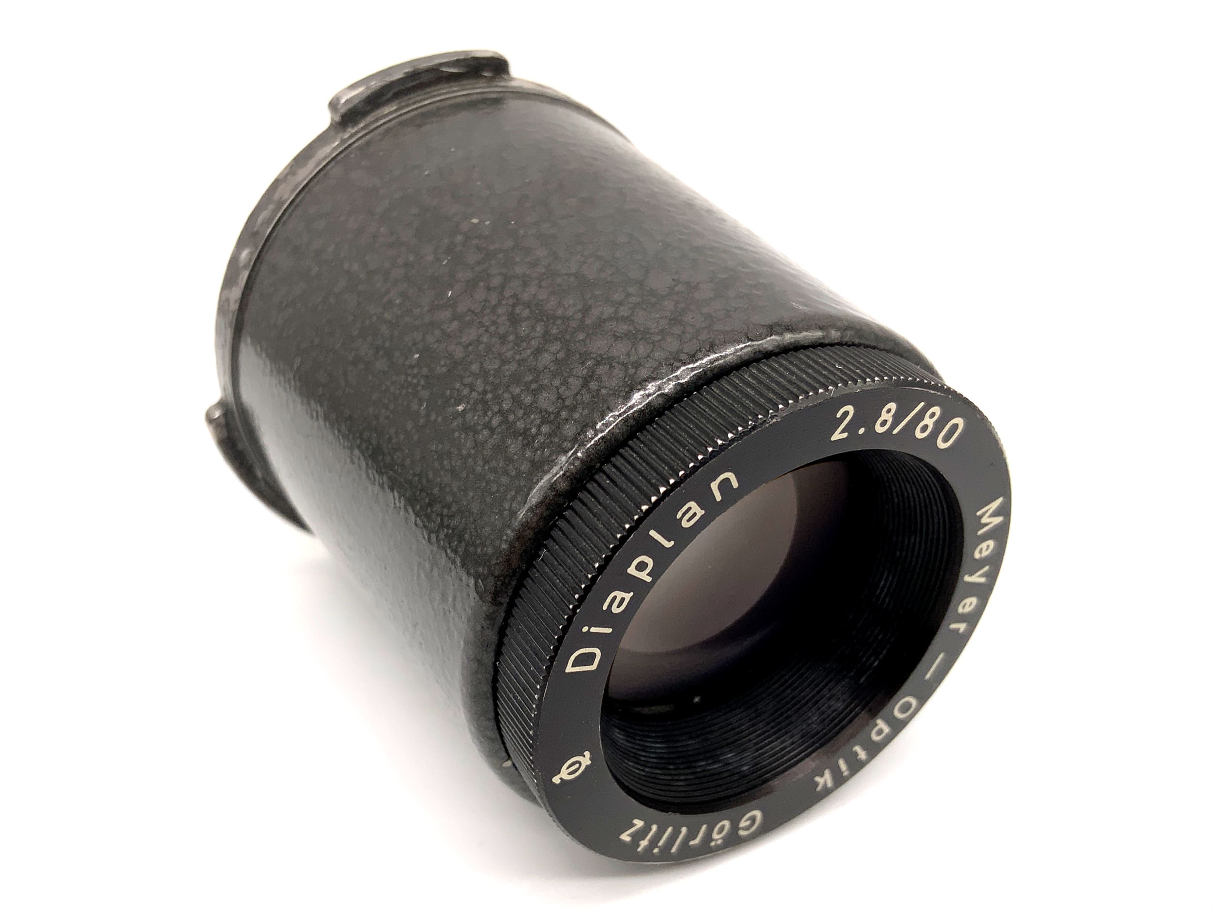 Meyer-Optik Görlitz Q1 Diaplan 80mm 1:2,8 Projektorlinse Lens (Schneckengewinde)