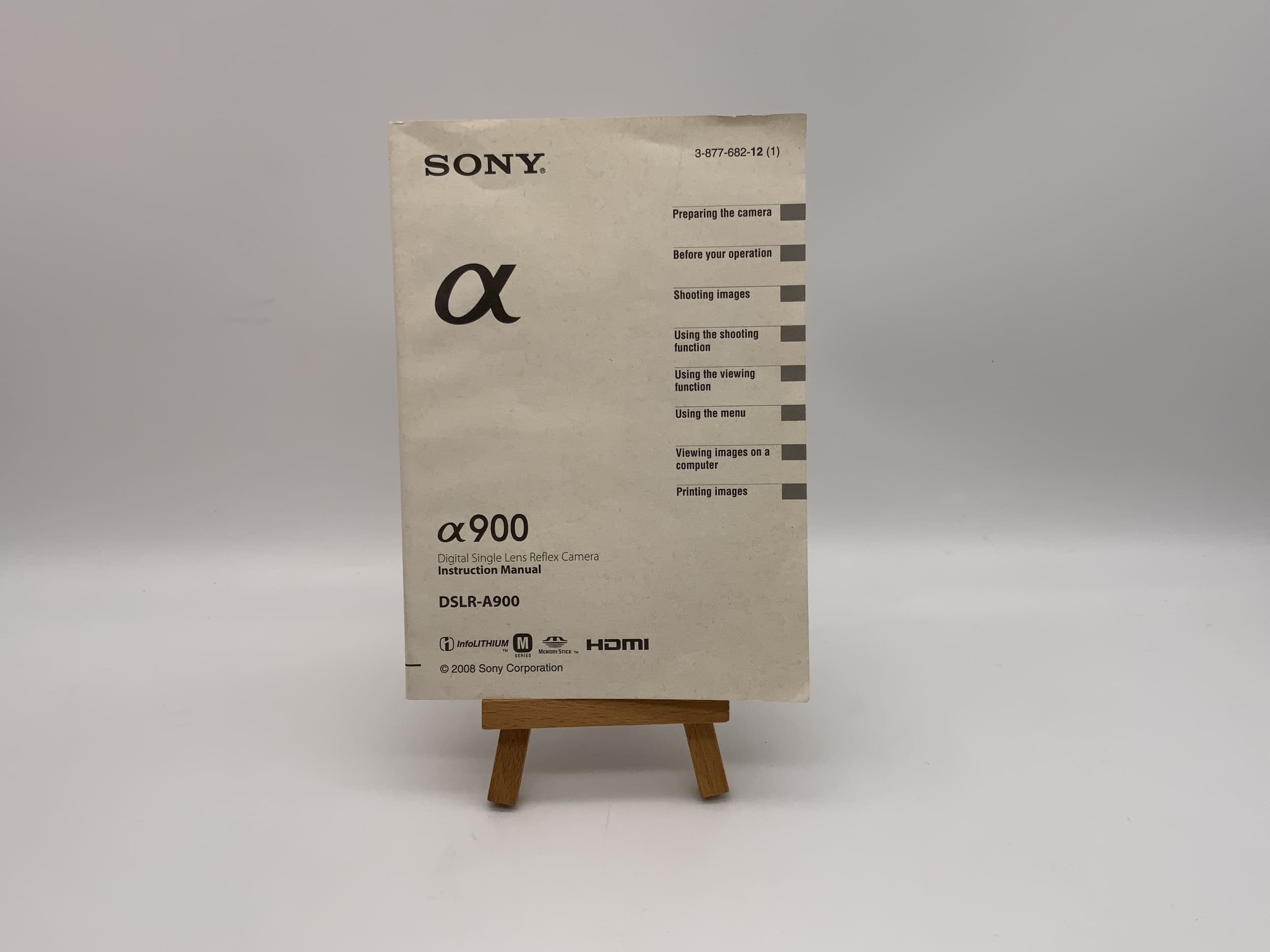 Sony a900 DSLR-A900 User Manual English