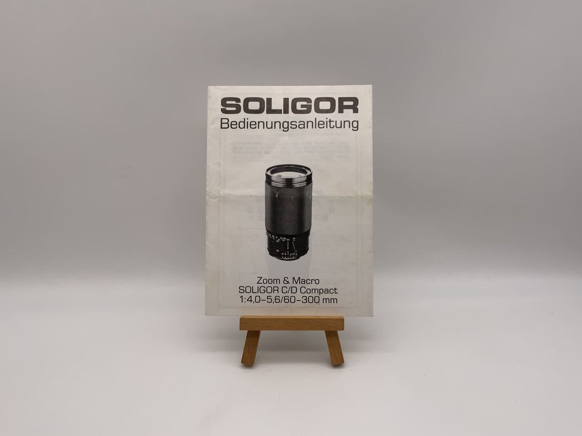 Soligor C/D Compact Zoom &amp; Macro 1:4.0-5.6/60-300mm User Manual (German)