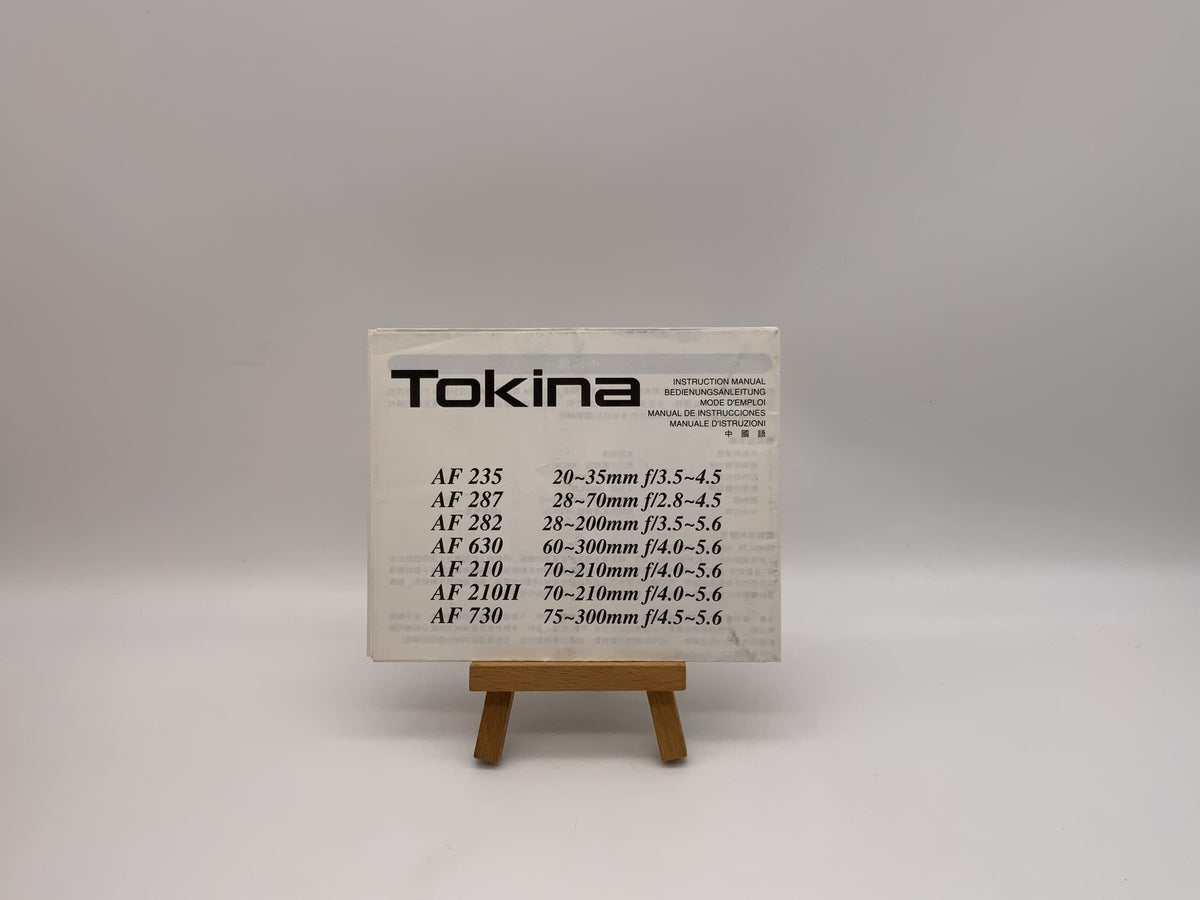 Tokina AF 235/AF 287/AF 282 operating instructions German