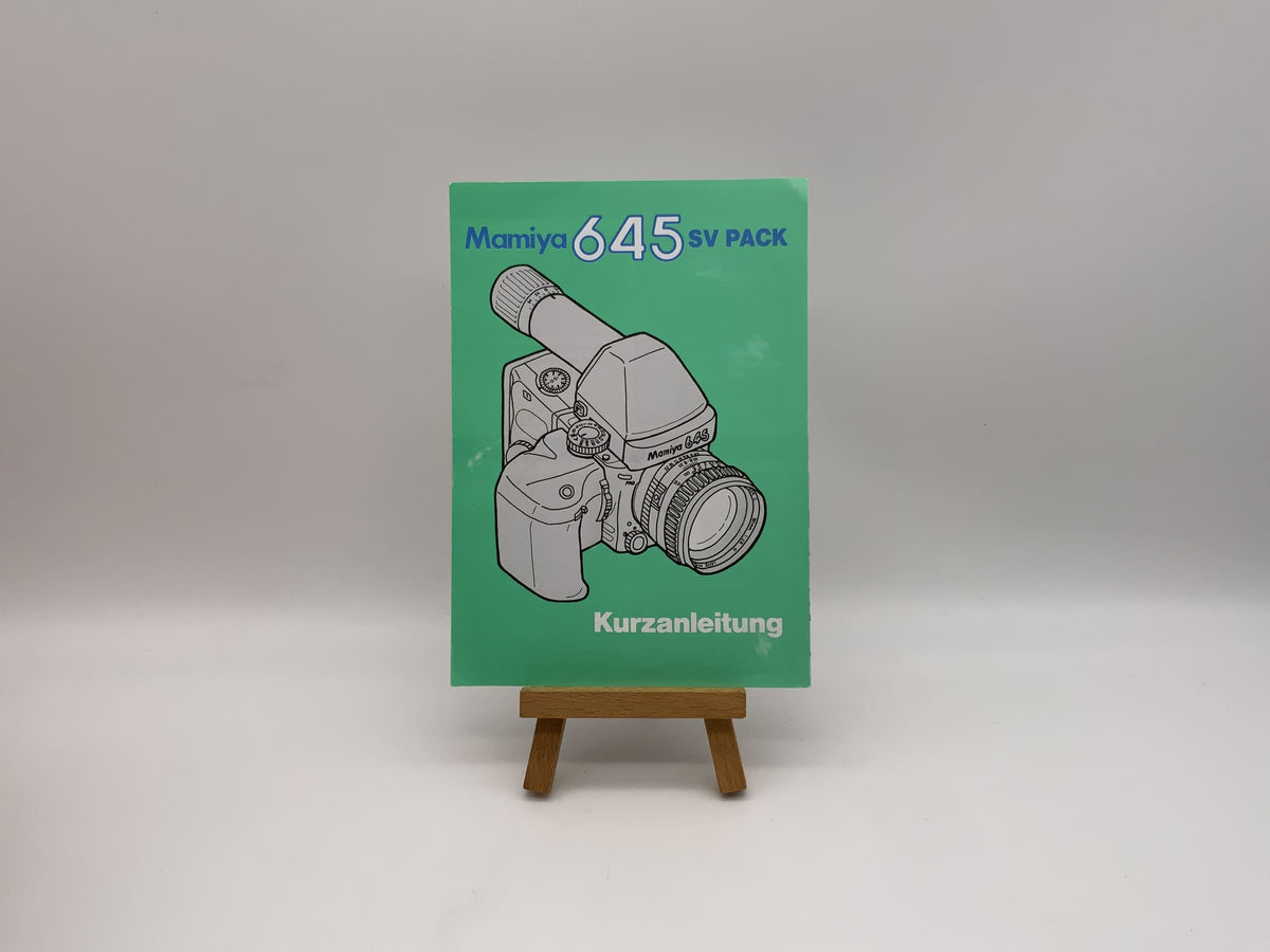 Mamiya 645 SV Pack Quick Start Guide (German)