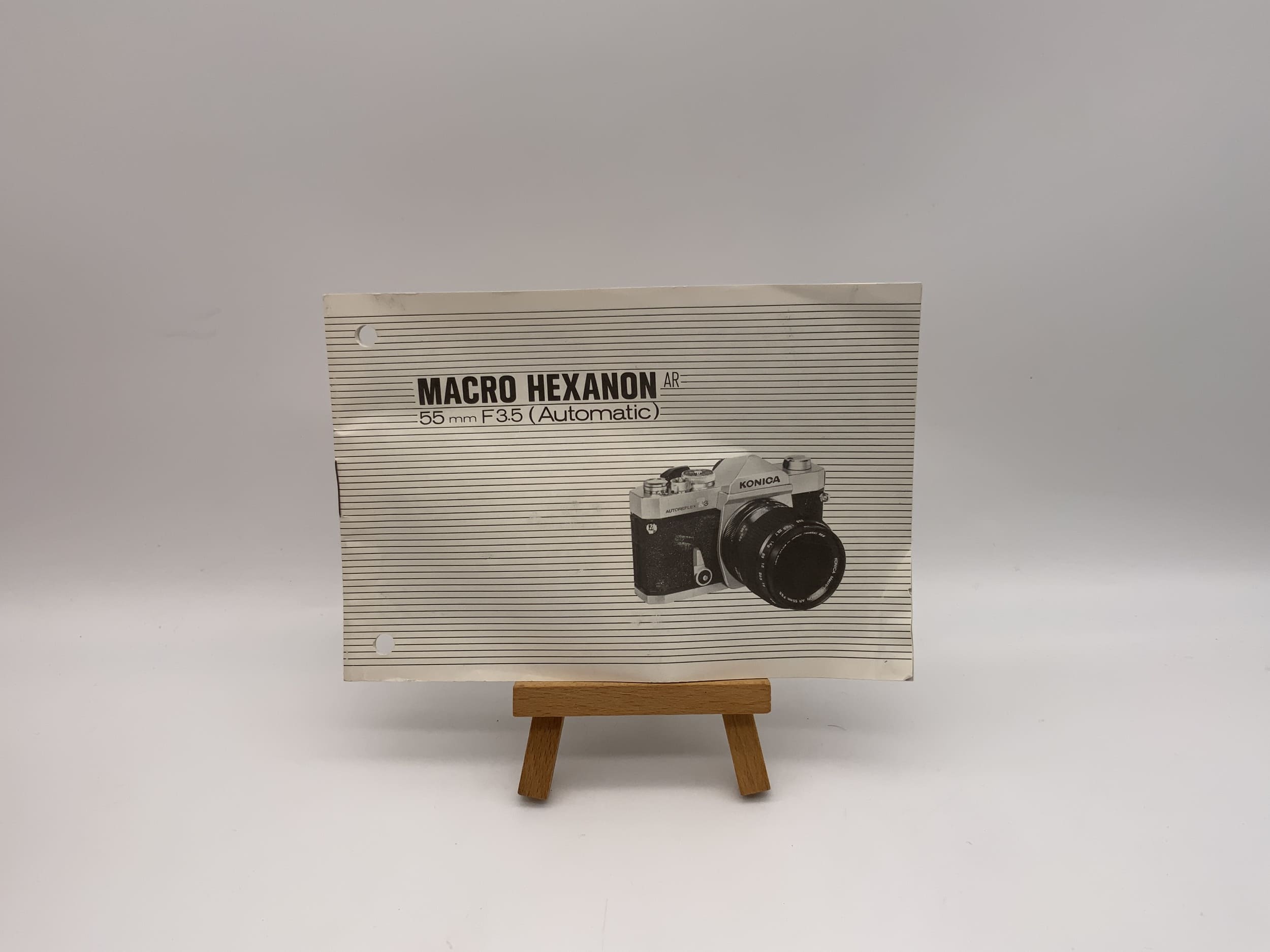 Konica Macro Hexanon 55mm F3.5 (Automatic) User Manual (German)