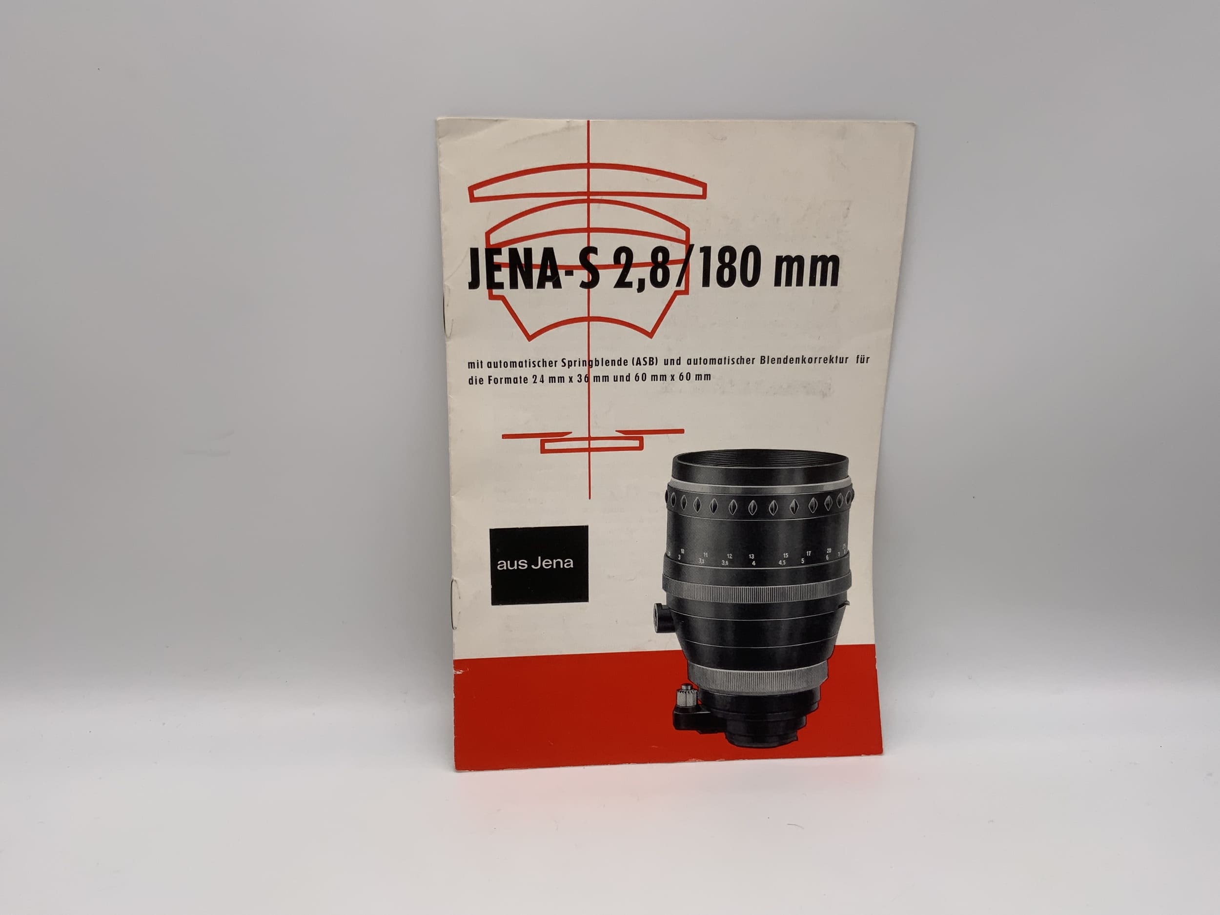 Brochure Carl Zeiss Jena Jena-S 2.8/180mm (allemand)