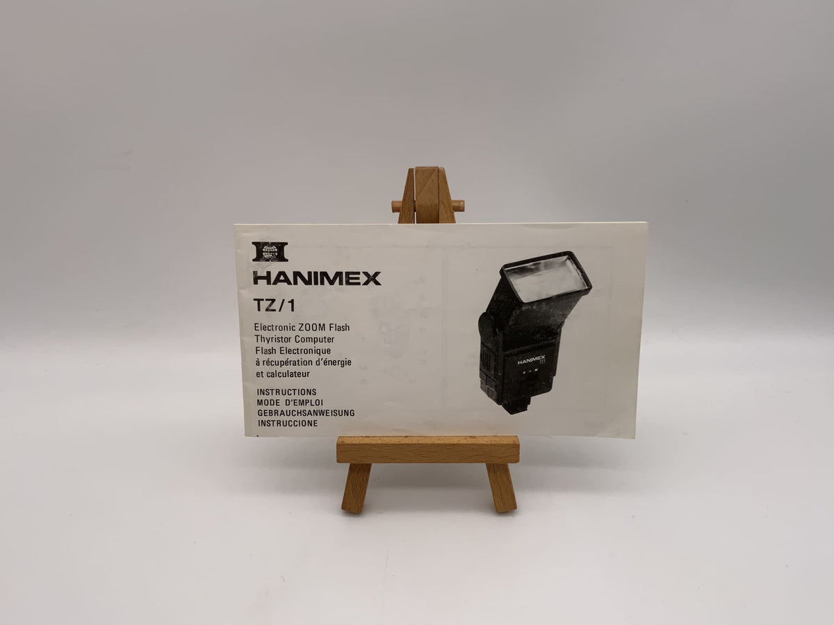 Manuel d'utilisation du flash électronique zoom Hanimex TZ/1 (allemand)