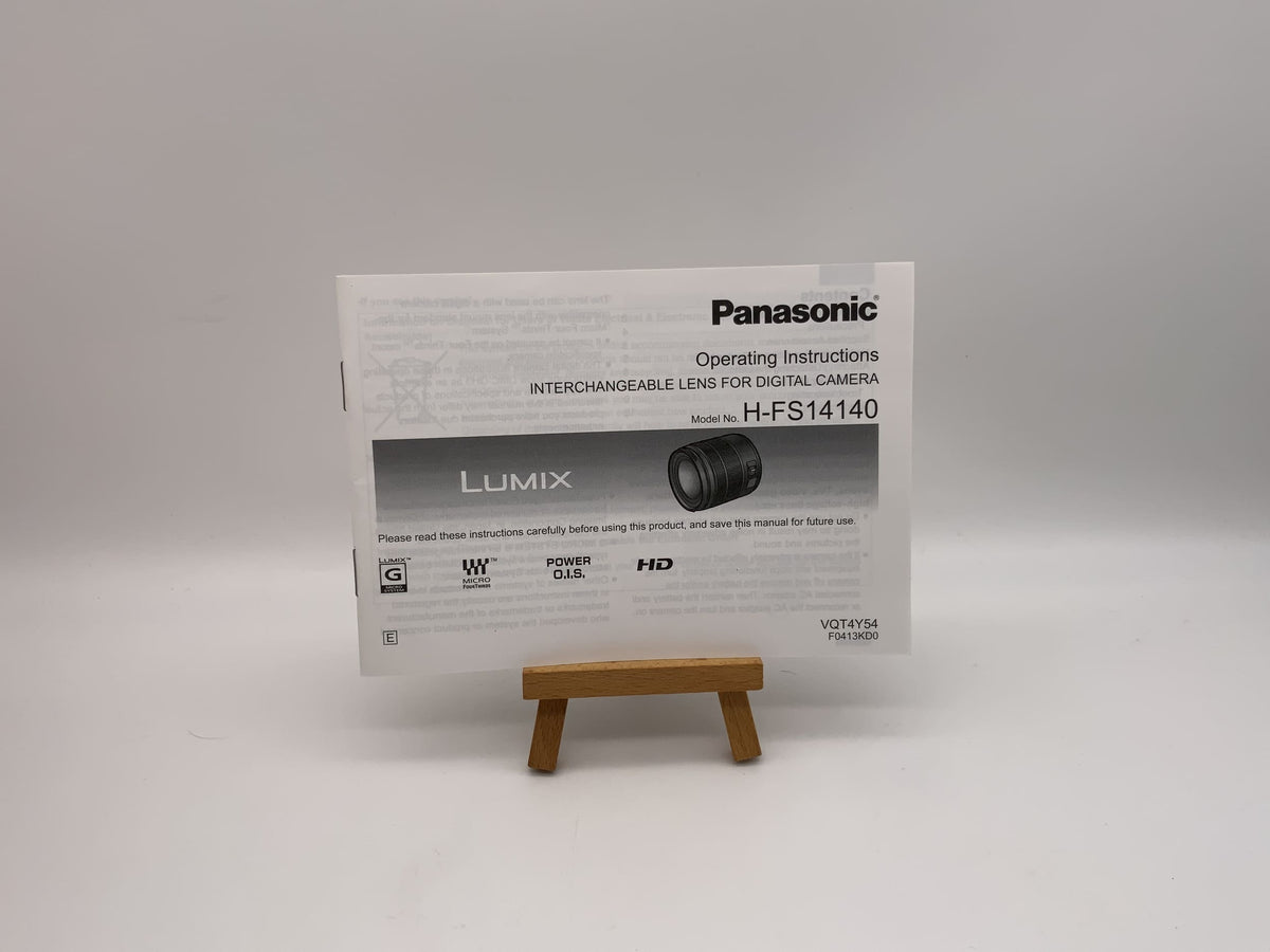 Manuel d'utilisation du Panasonic Lumix H-FS 14140 (allemand)