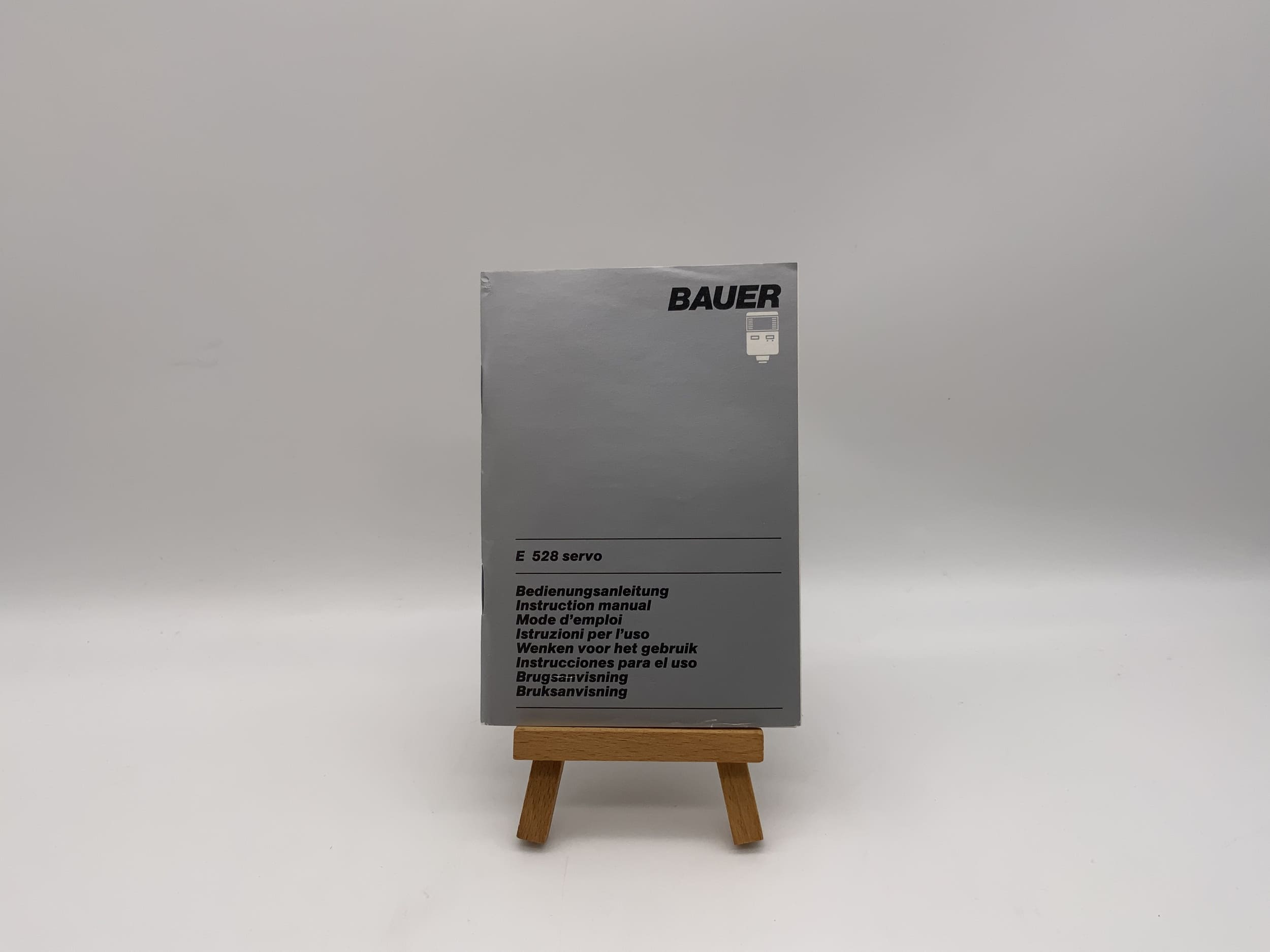 Instructions d'utilisation du servomoteur Bauer E 528 (allemand)