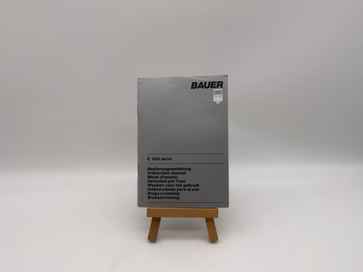 Bauer E 528 Servo Operating Instructions German