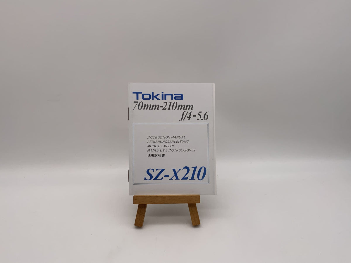 Tokina SZ-X 210 70-210mm f/4-5.6 User Manual (German)