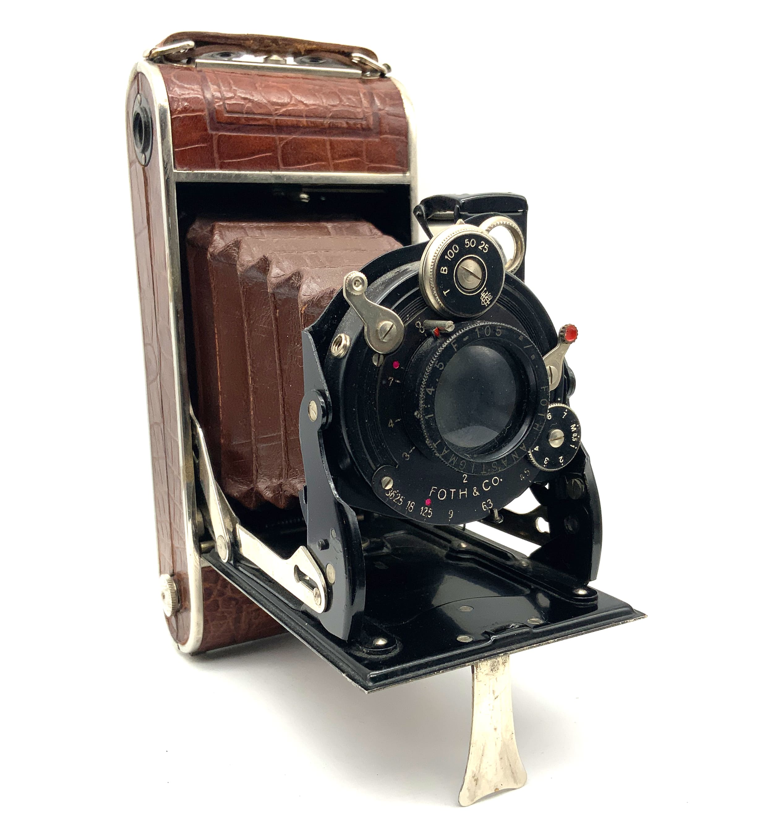 Foth Klappkamera mit Anastigmat 105mm 1:4.5 Analogkamera
