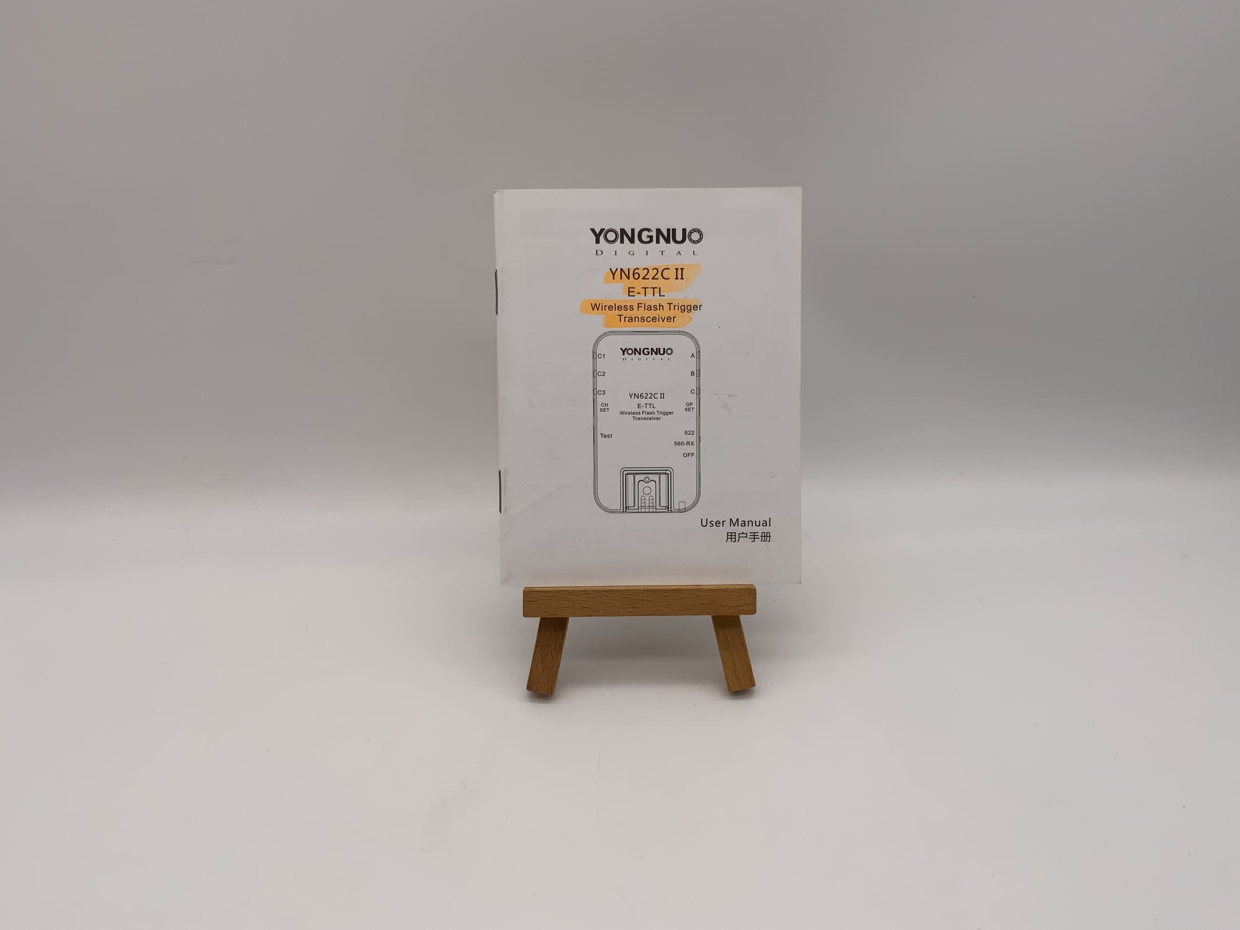 Manuel d'utilisation de l'émetteur-récepteur de déclenchement de flash sans fil E-TTL Yongnuo YN622C II (anglais)