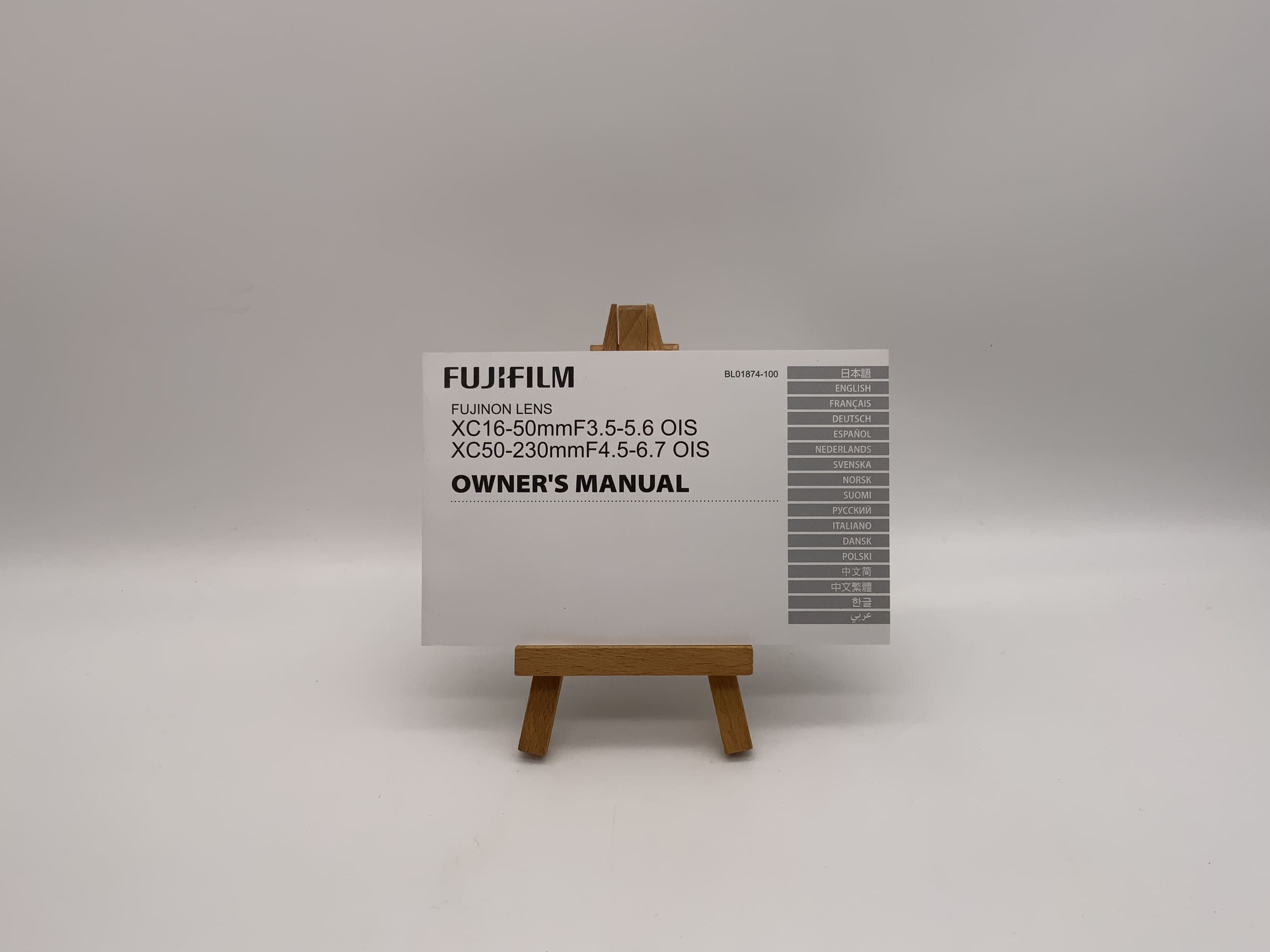 Instructions (allemand) pour les objectifs Fujifilm XC 16-50mm F3.5-5.6 OIS et XC 50-230mm F4.5-6.7 OIS