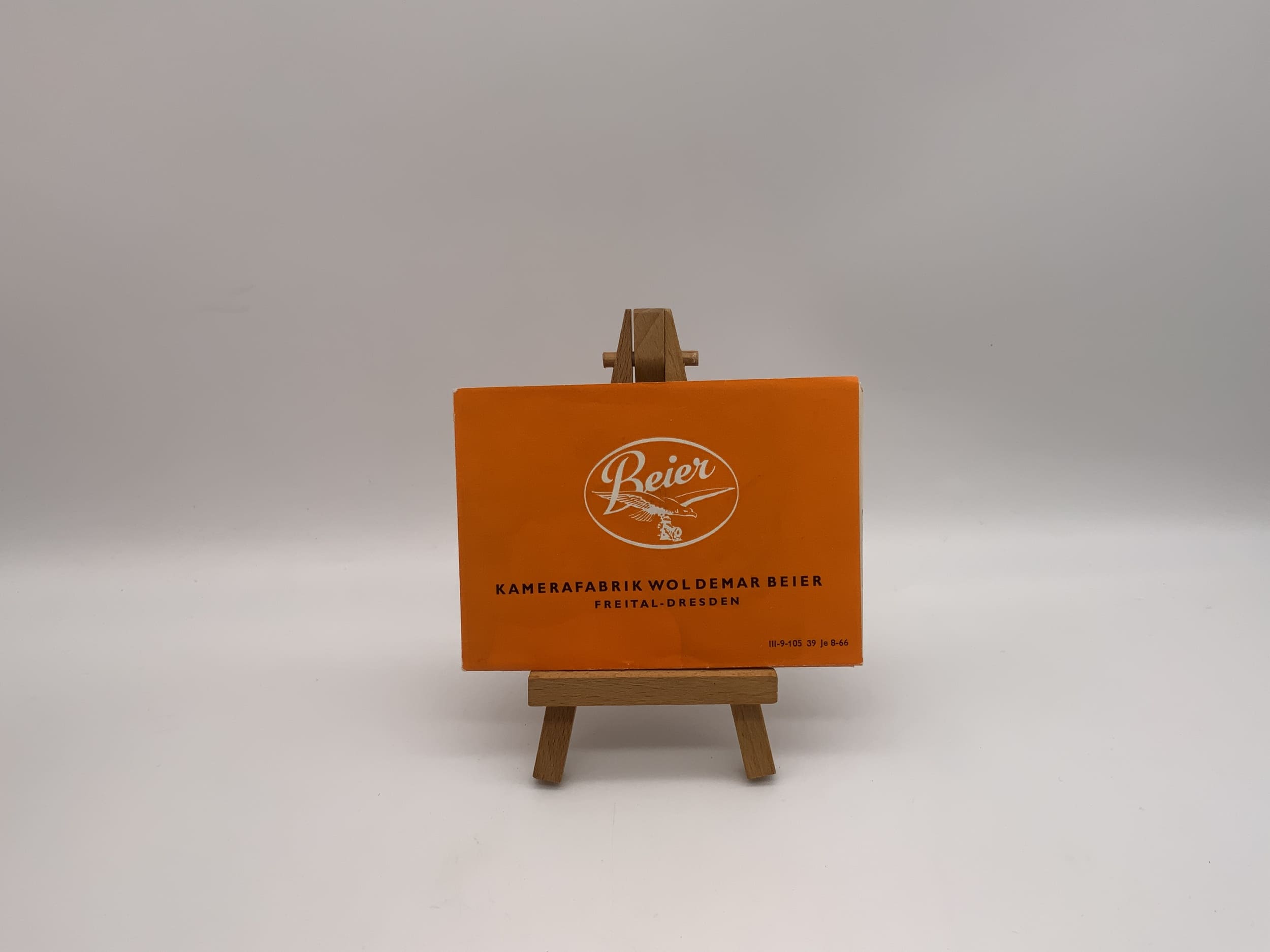 Usine d'appareils photo Beier Woldemar Beier 1966 Brochure RDA allemande