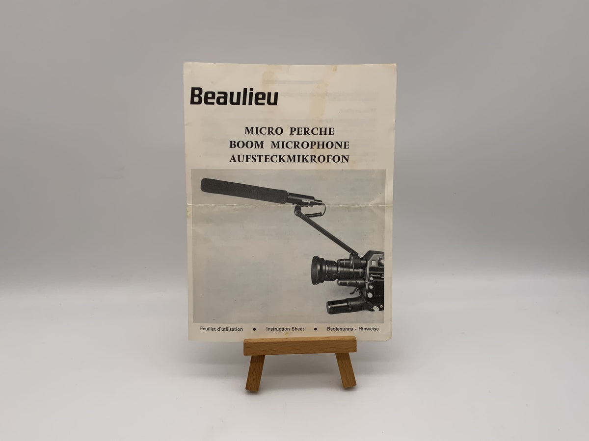 Manuel d'utilisation du microphone à pince Beaulieu (allemand)