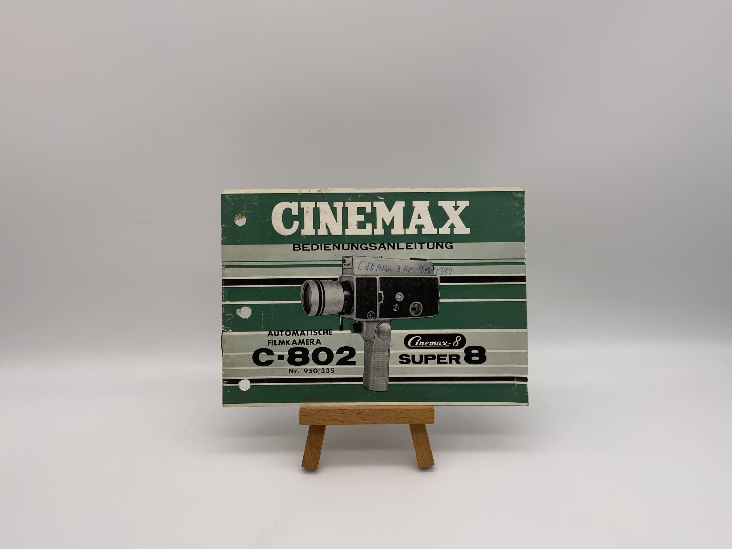 Manuel d'utilisation du Sinemax C-802 Super 8 (allemand)