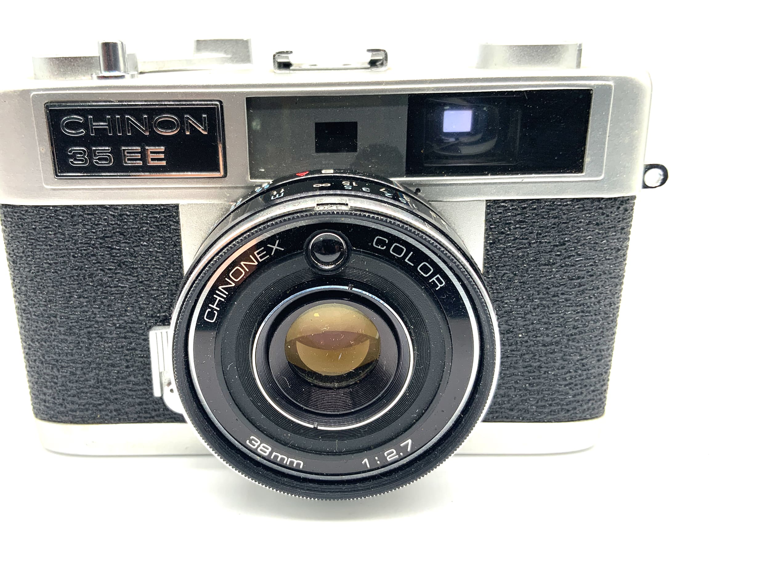 Chinon 35 EE Messsucherkamera mit Chinonex Color 38mm 1:2.7 Analogkamera