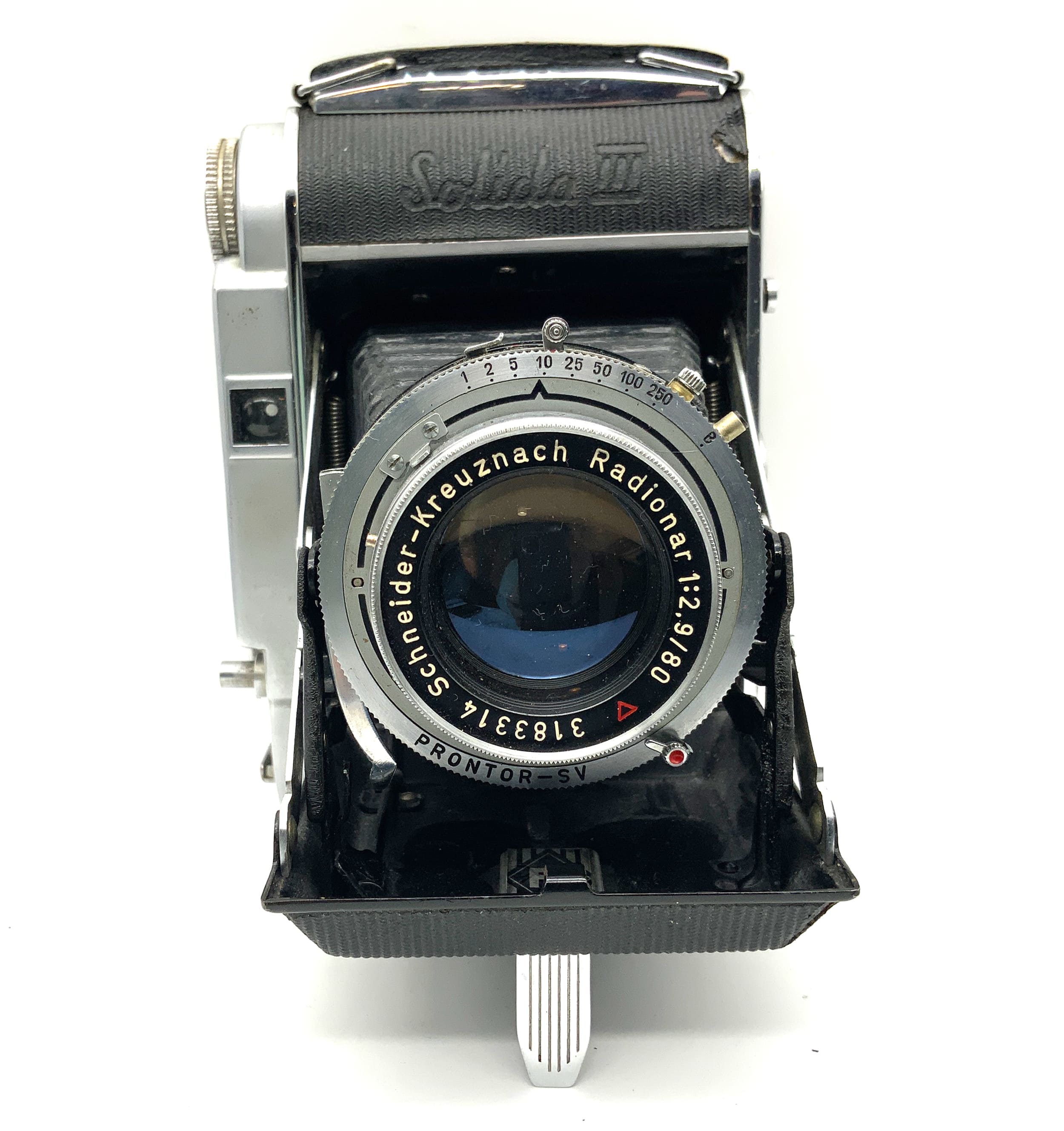 Franka Solida III Klappkamera mit Schneider Kreuznach Radionar 80mm 1:2.9