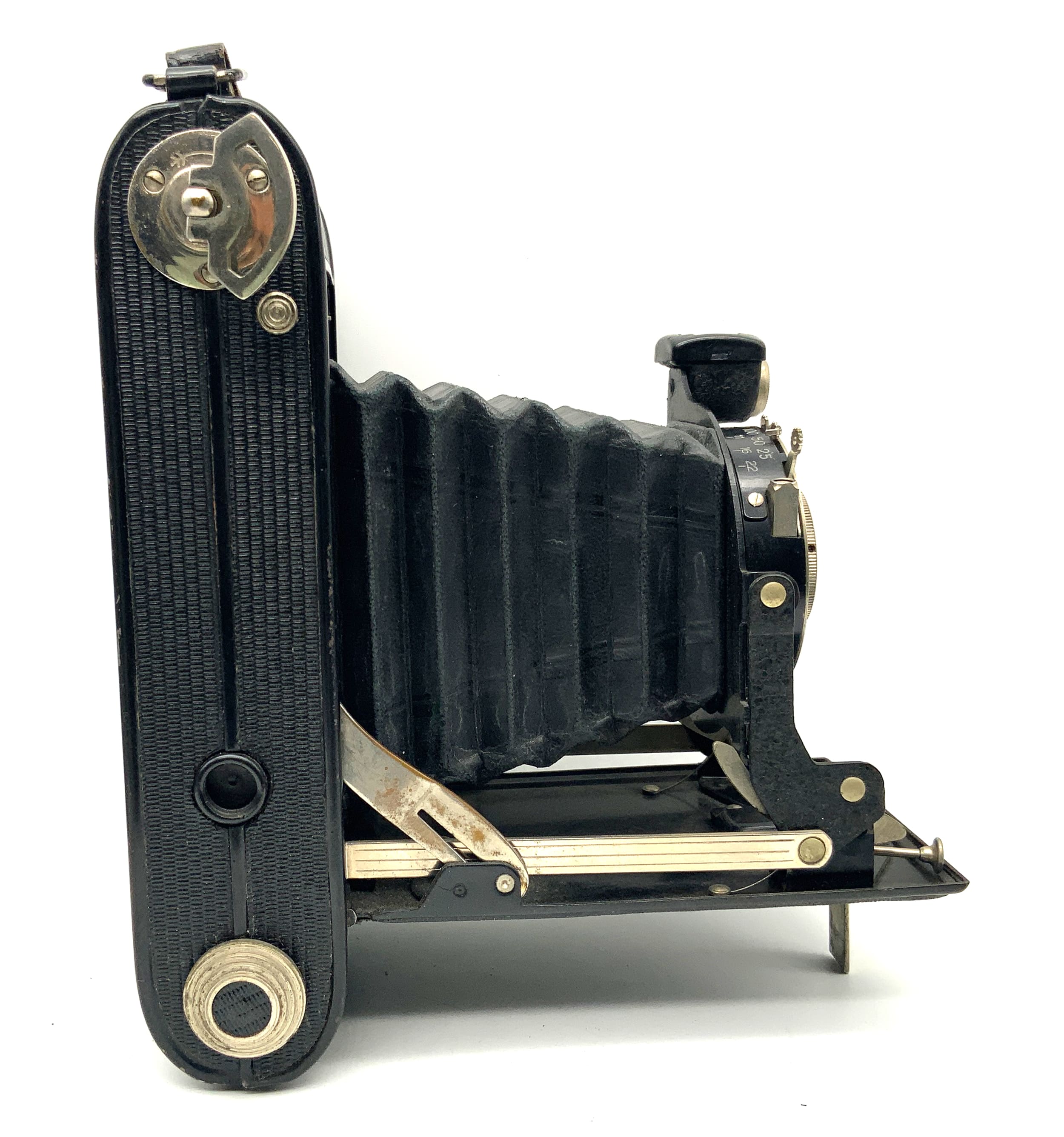 Wollensak Klappkamera mit Velostigmat 10,5cm 1:6.3 Analogkamera