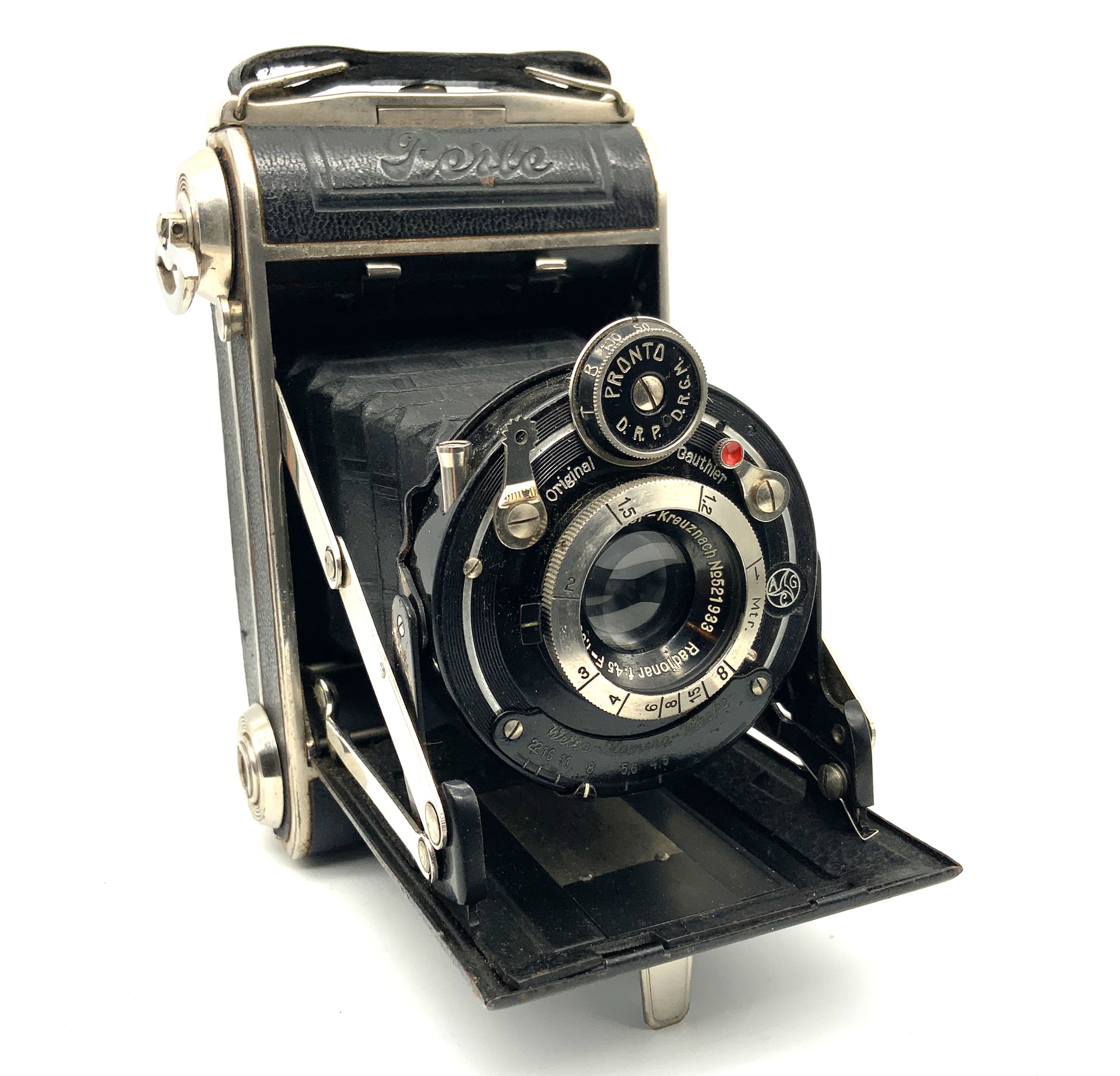 Welta Perle Klappkamera mit Schneider Kreuznach Radionar 7,5cm 1:4,5