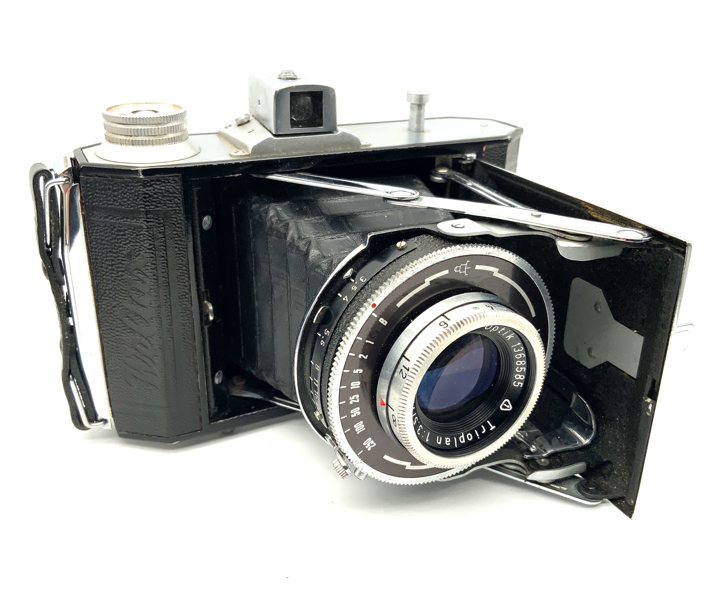 Welta Weltax Klappkamera mit Meyer Optik Görlitz Trioplan 75mm 1:3.5