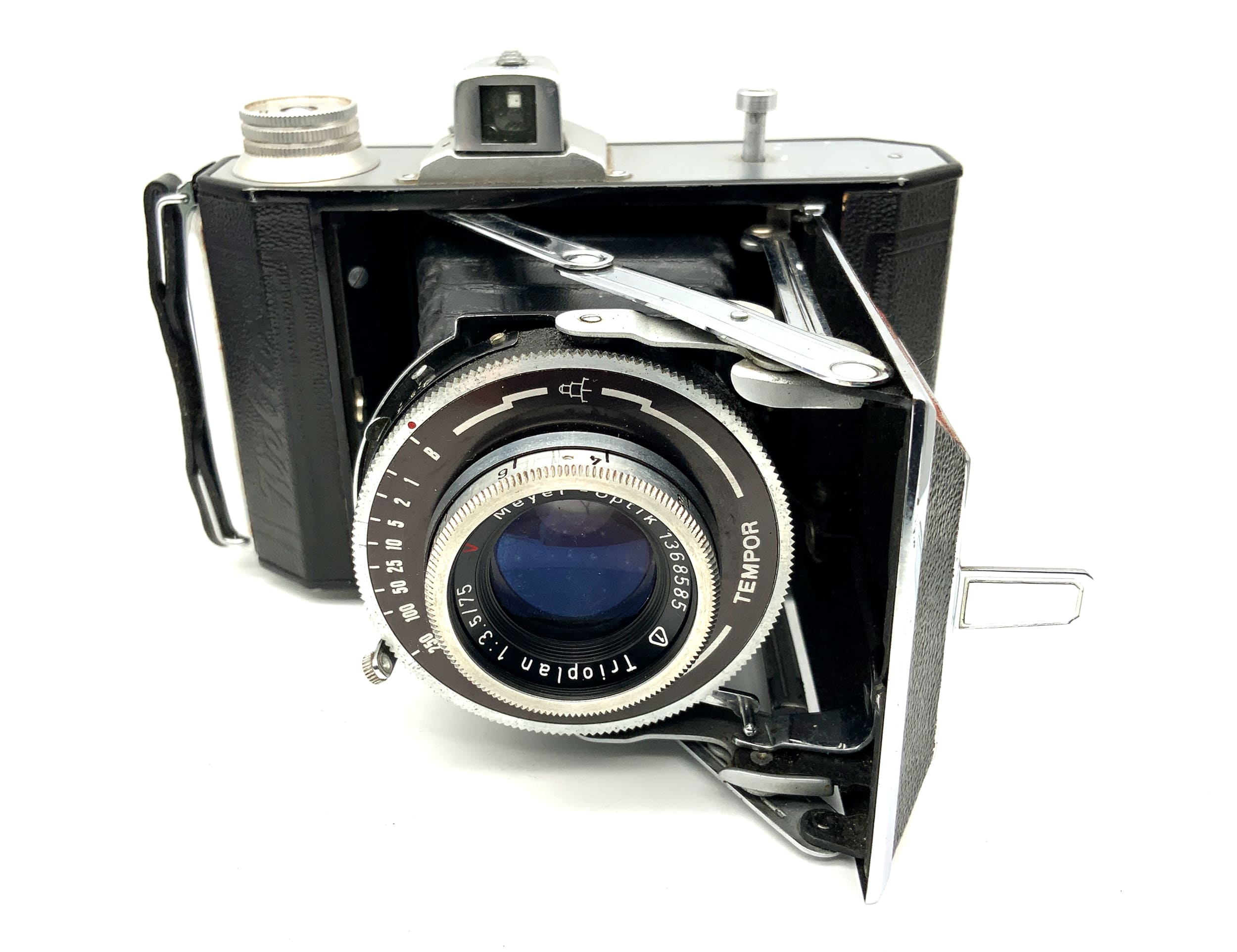 Welta Weltax Klappkamera mit Meyer Optik Görlitz Trioplan 75mm 1:3.5