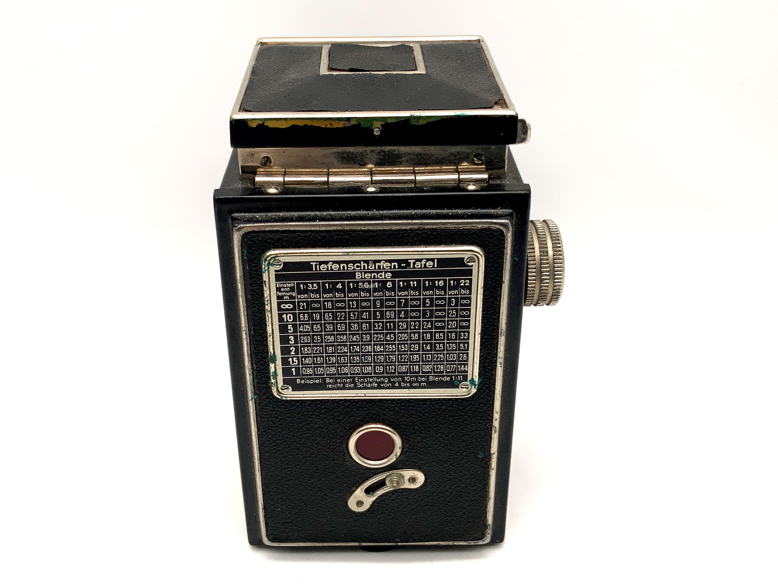 Appareil photo analogique Welta Reflexiona TLR avec objectif bi-objectif E. Ludwig Meritar 7,5 cm 1:3,5
