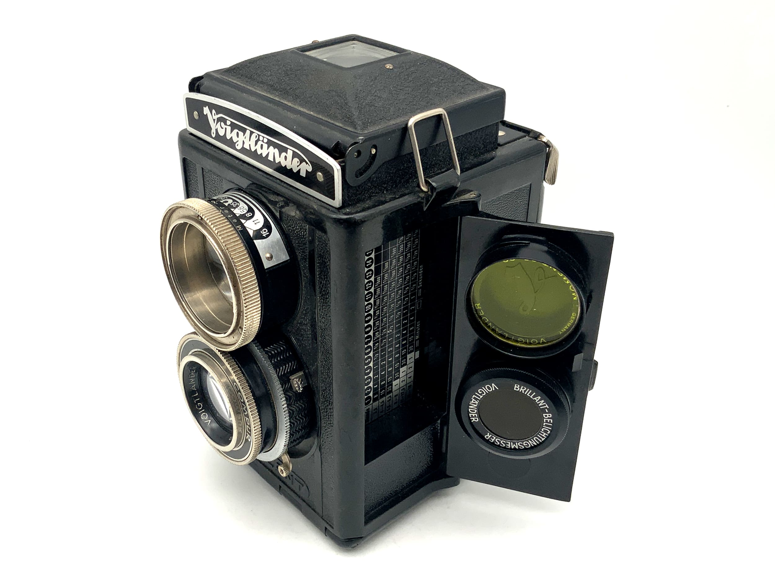 Voigtländer Brillant S (mise au point Brillant) TLR avec oculaire reflex à double objectif Voigtar 7,5 cm 1:3,5