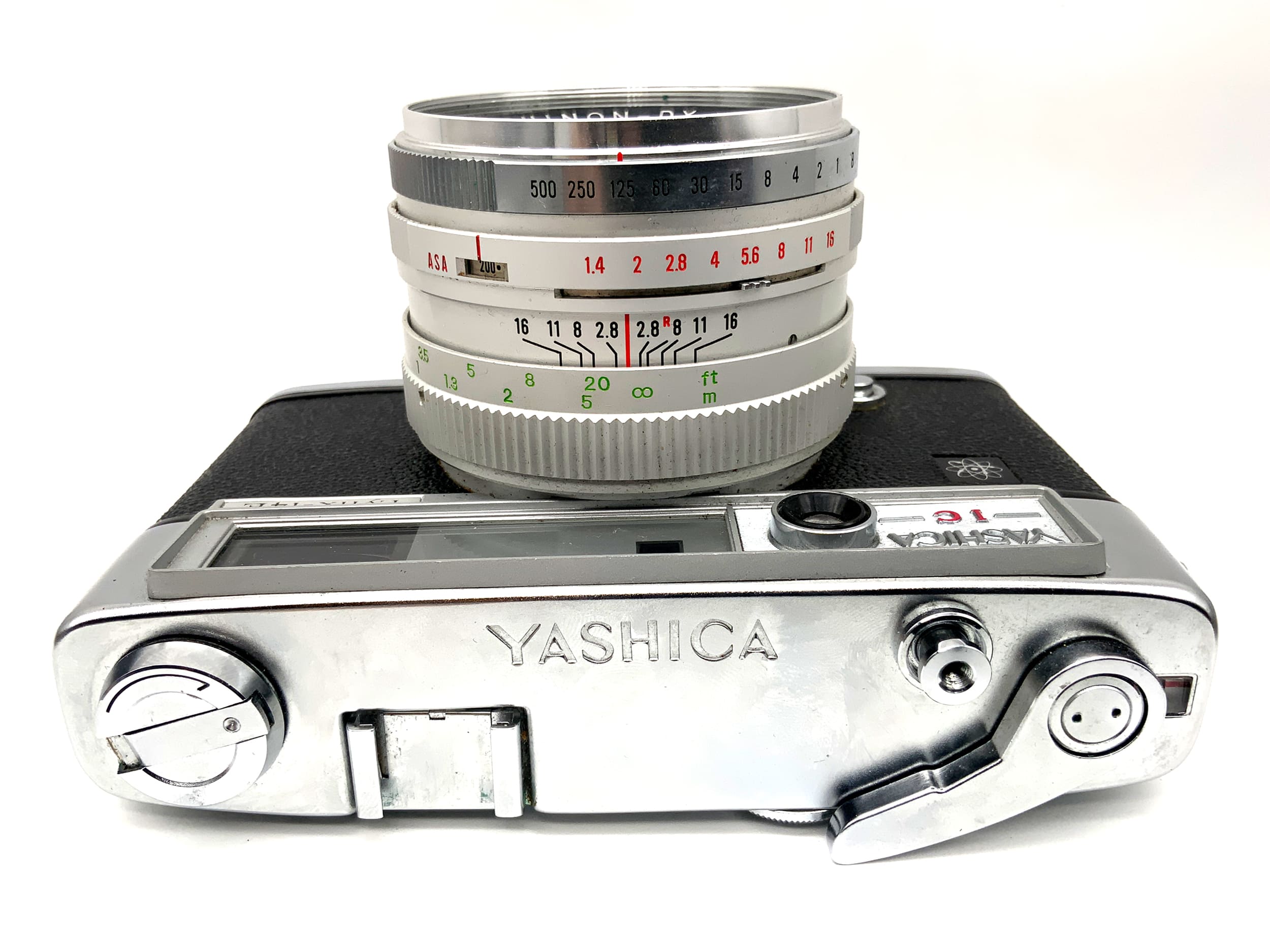 Yashica IC Lynx-14E Messsucherkamera mit Yashinon-DX 45mm 1:1.4 Analogkamera