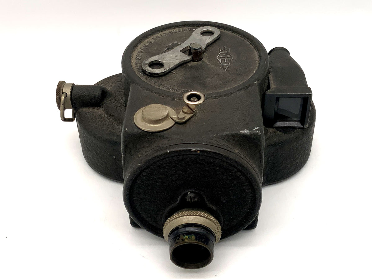 Emel C-61 film camera with Hermagis Perlynx 12.5cm 1:2.5 Super 8 lens