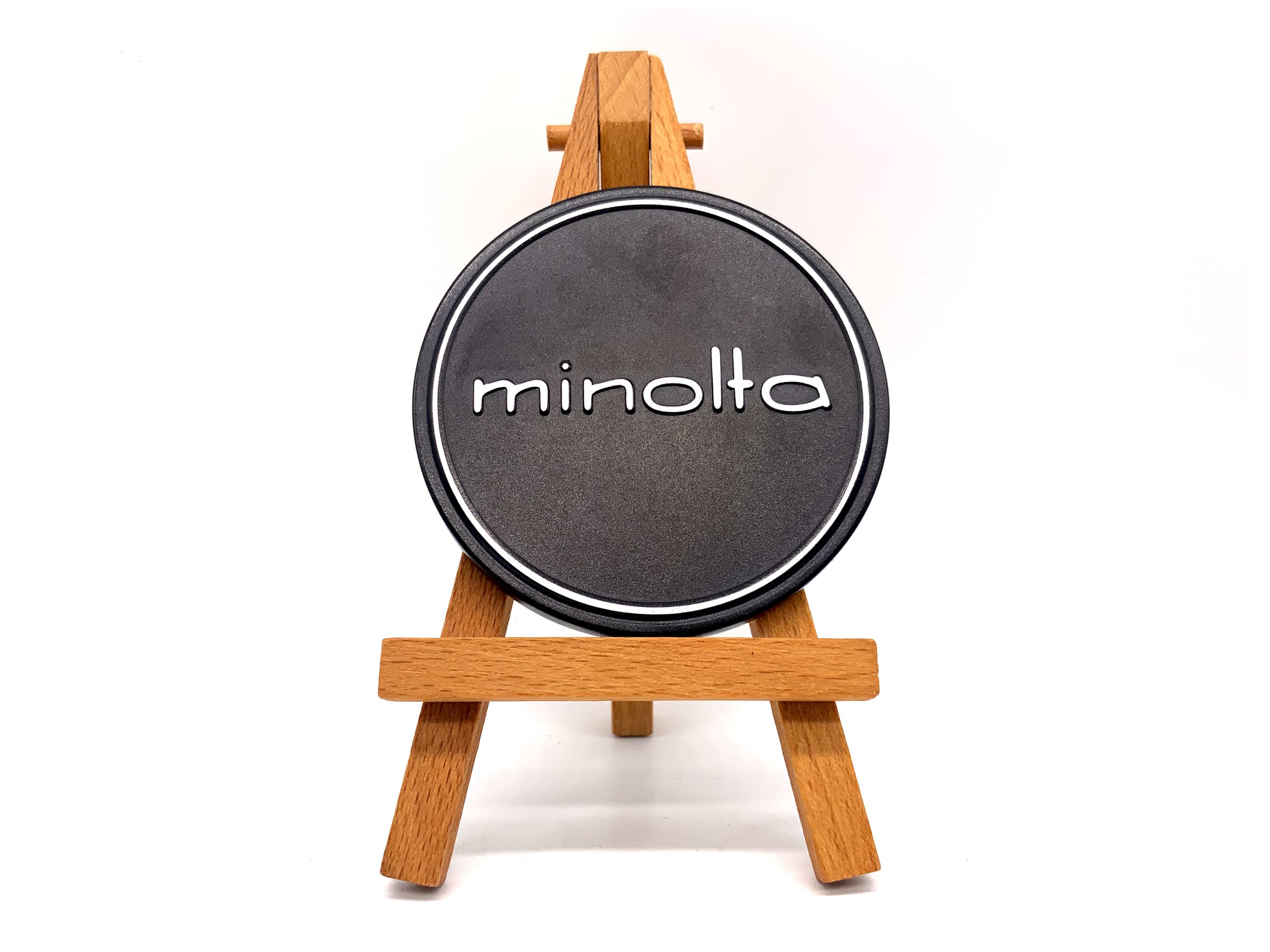 Minolta Objektivfrontdeckel Metall Alu Slip On Kappe lens cap (65mm)