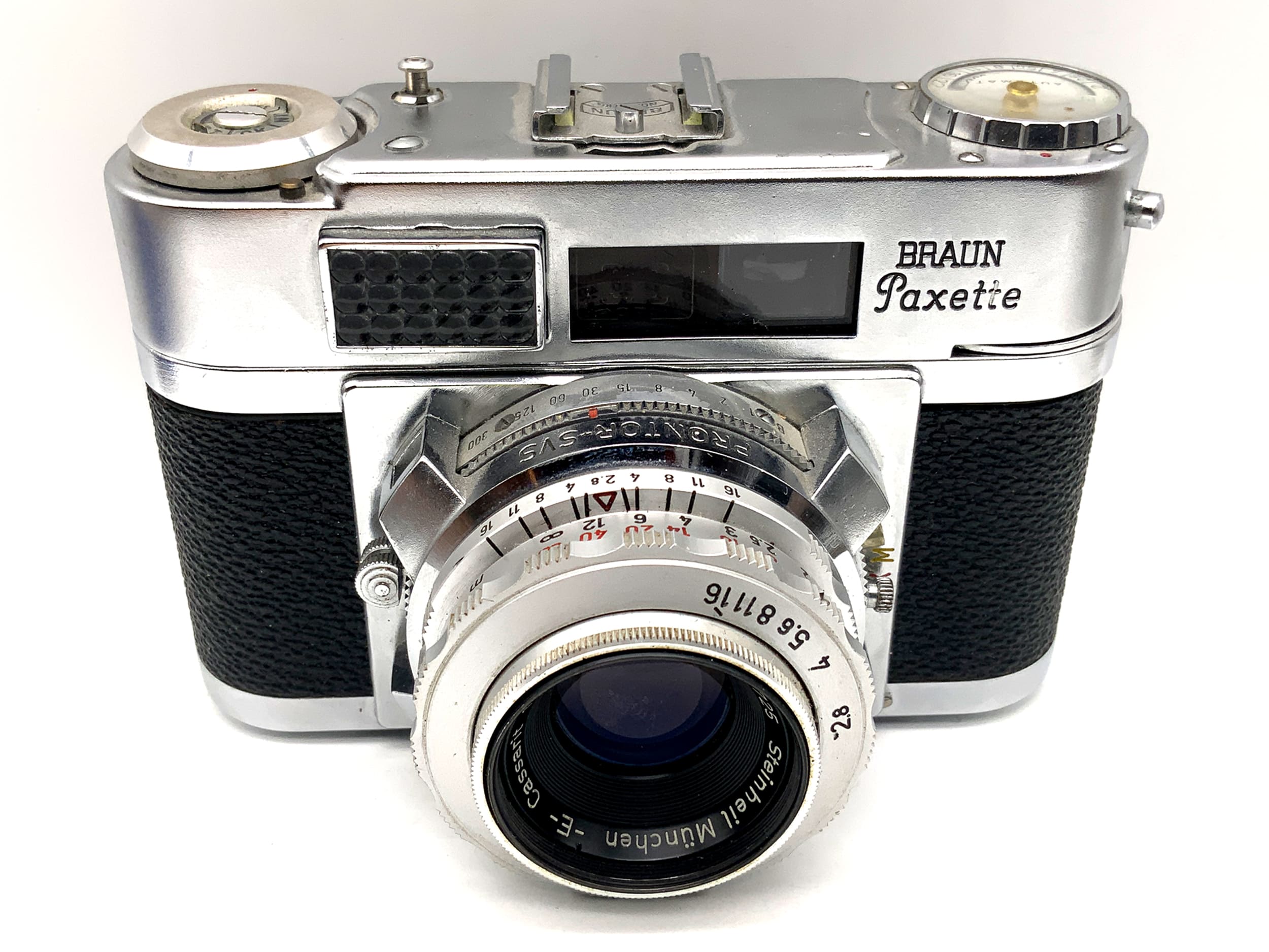Braun Paxette II BL viewfinder camera with Steinheil Cassarit 1:2.8 50mm analog camera